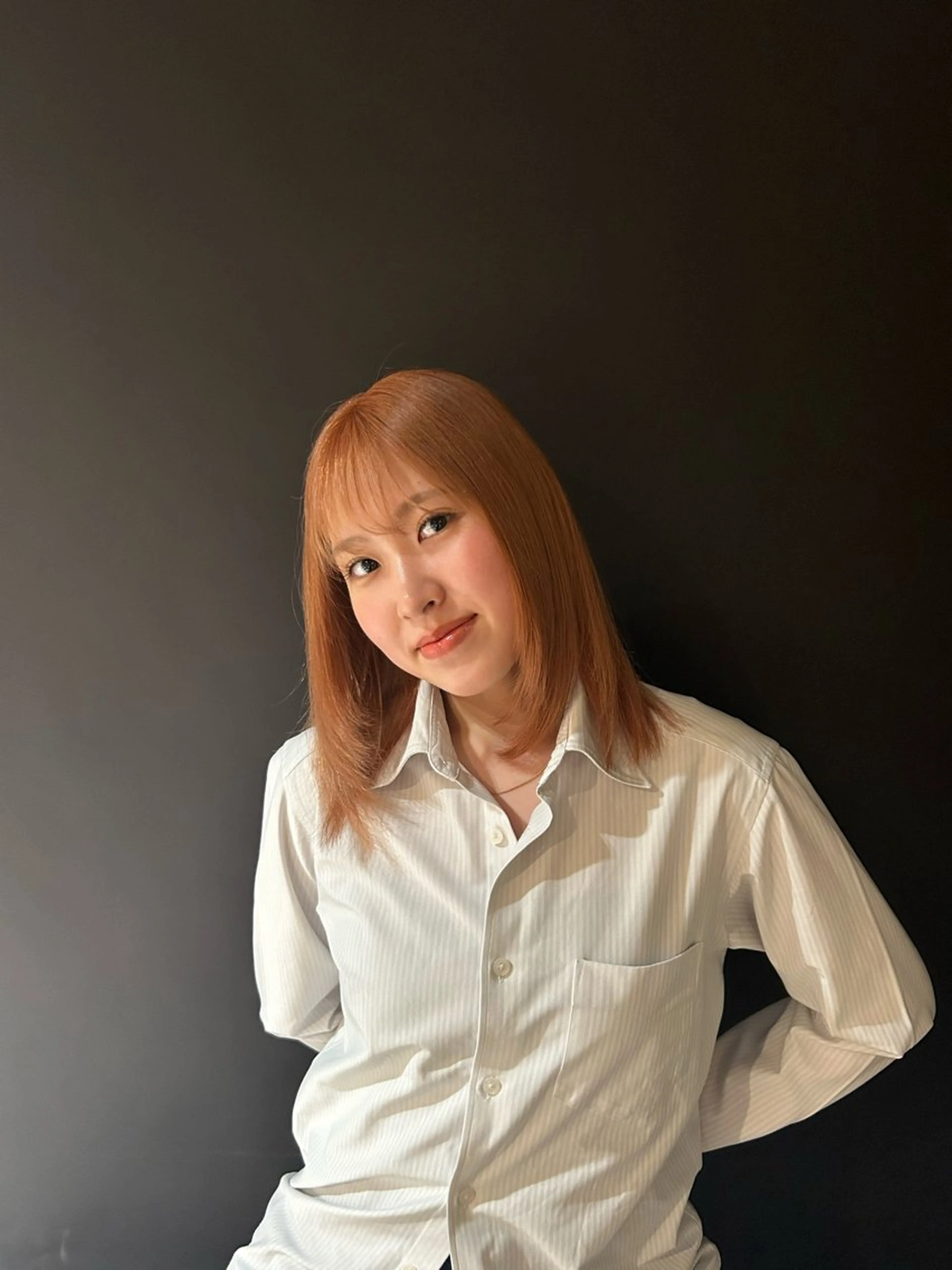 ミディアム カット ヘアカラー トリートメント 成田 渉太郎のヘアスタイル