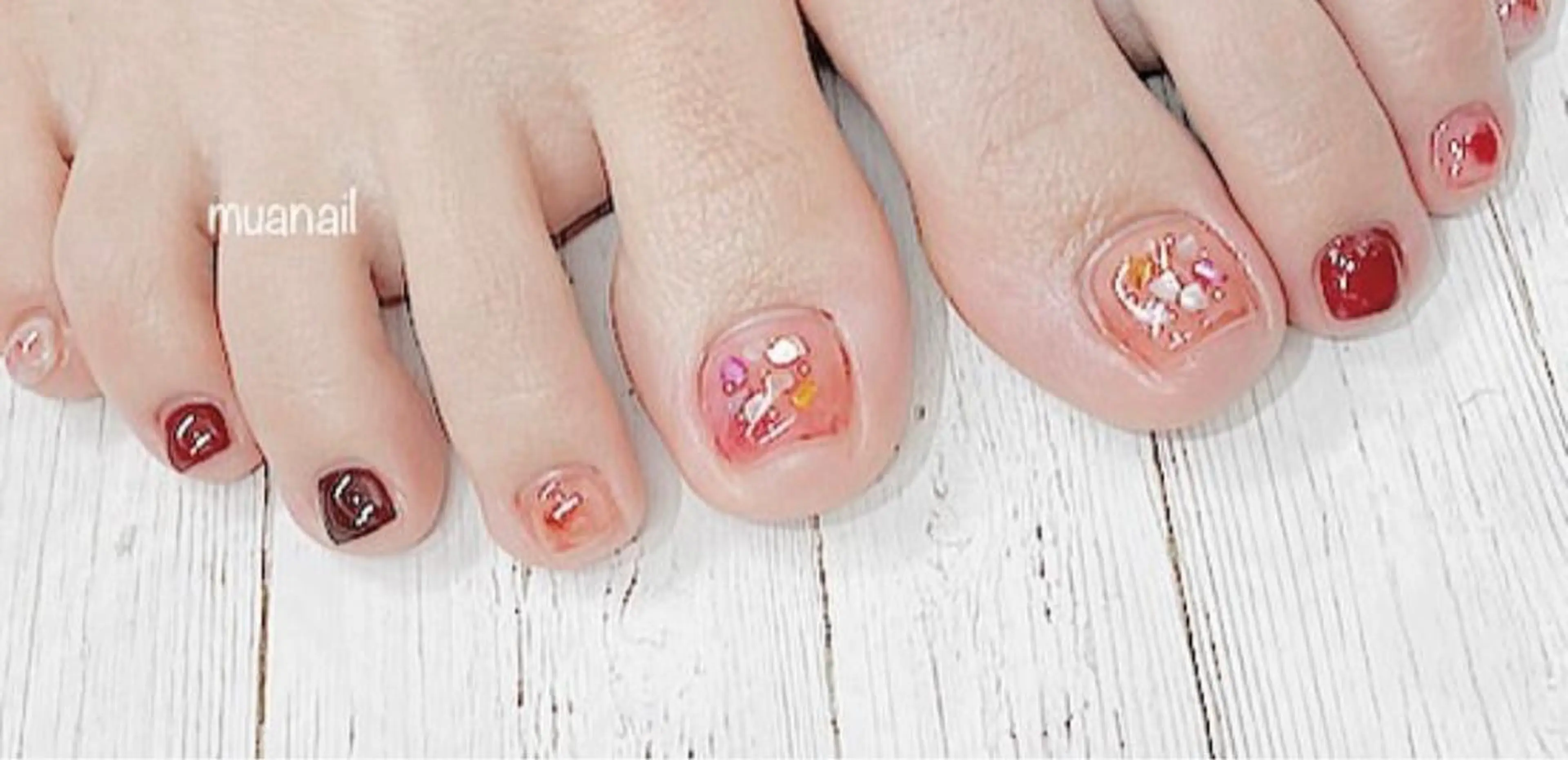 ネイル フットネイル mua nail mikiのネイルデザイン