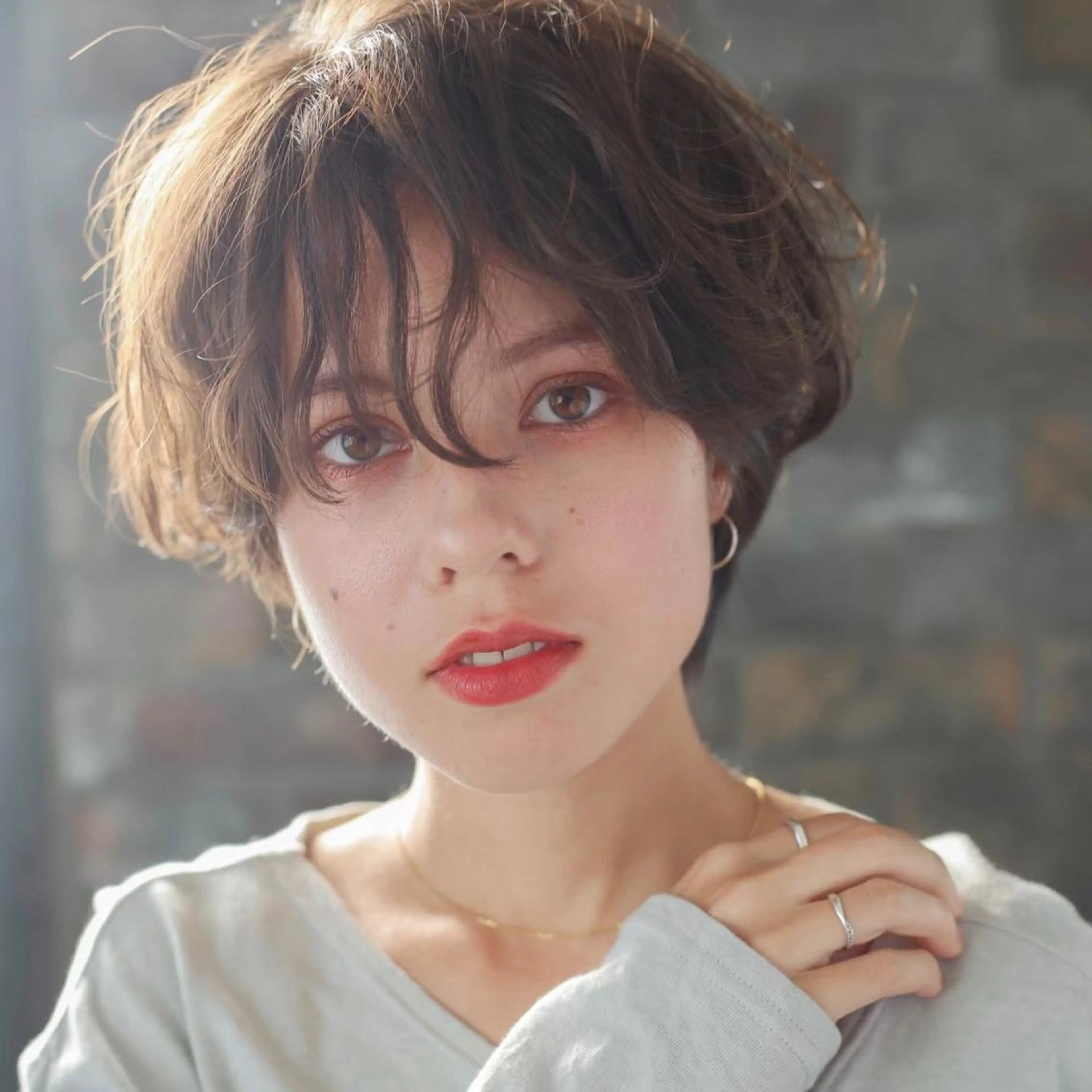 ショート カット ヘアカラー トリートメント 【完全個室】大宮東口 暖色カラー/山崎唯奈のヘアスタイル