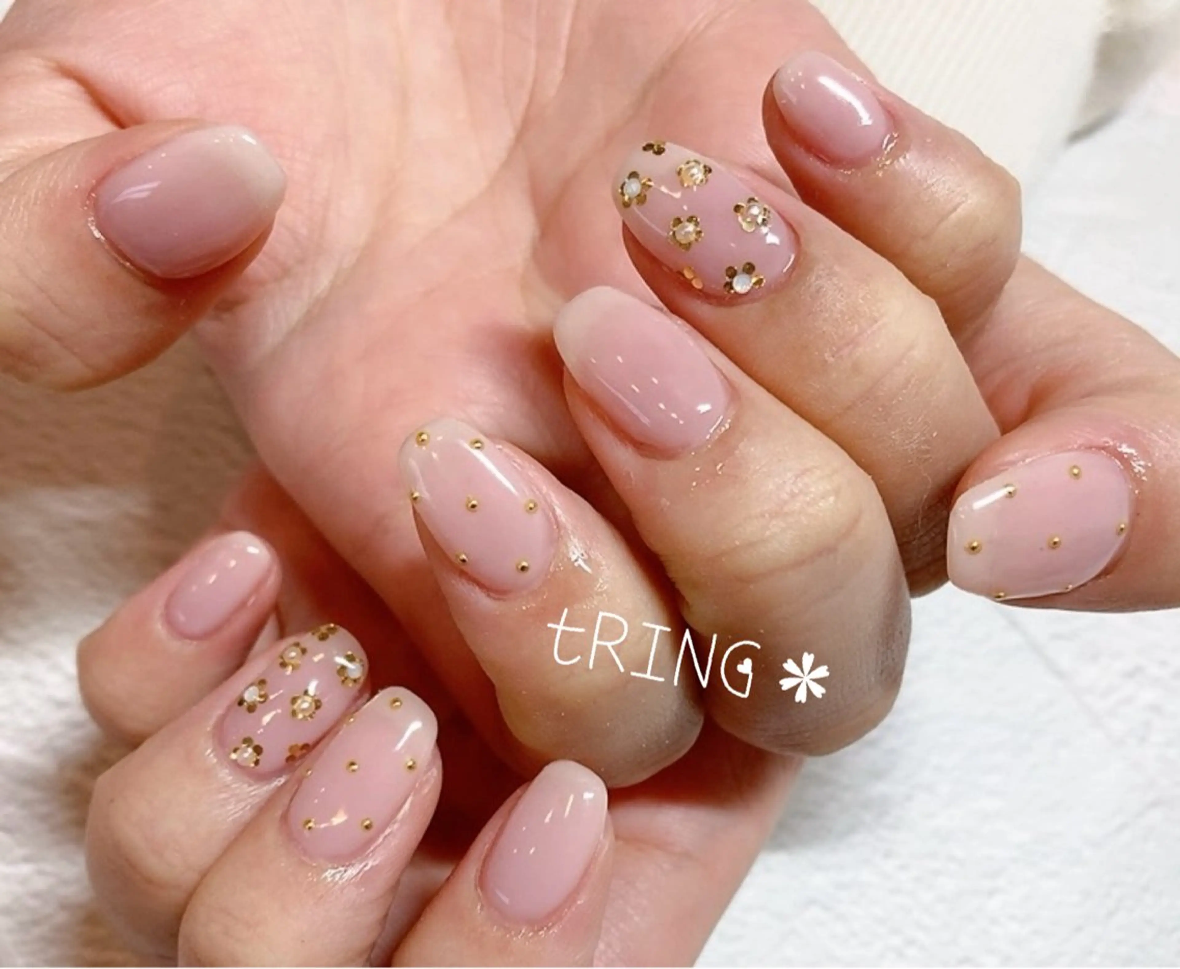 ネイル ハンドネイル tRING＊ しいの木台のネイルデザイン