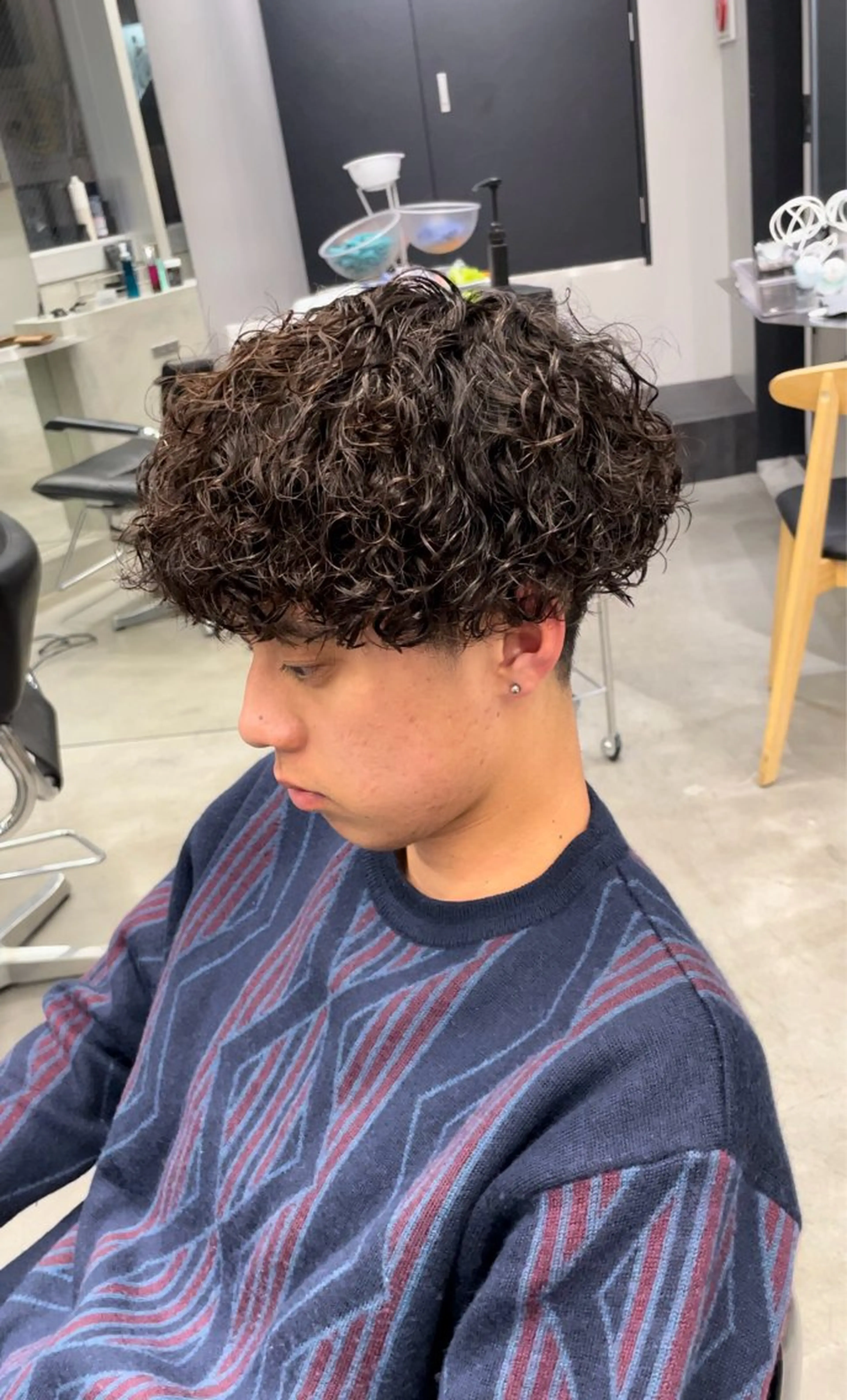 【🔥】骨格矯正カット+プードルパーマの写真