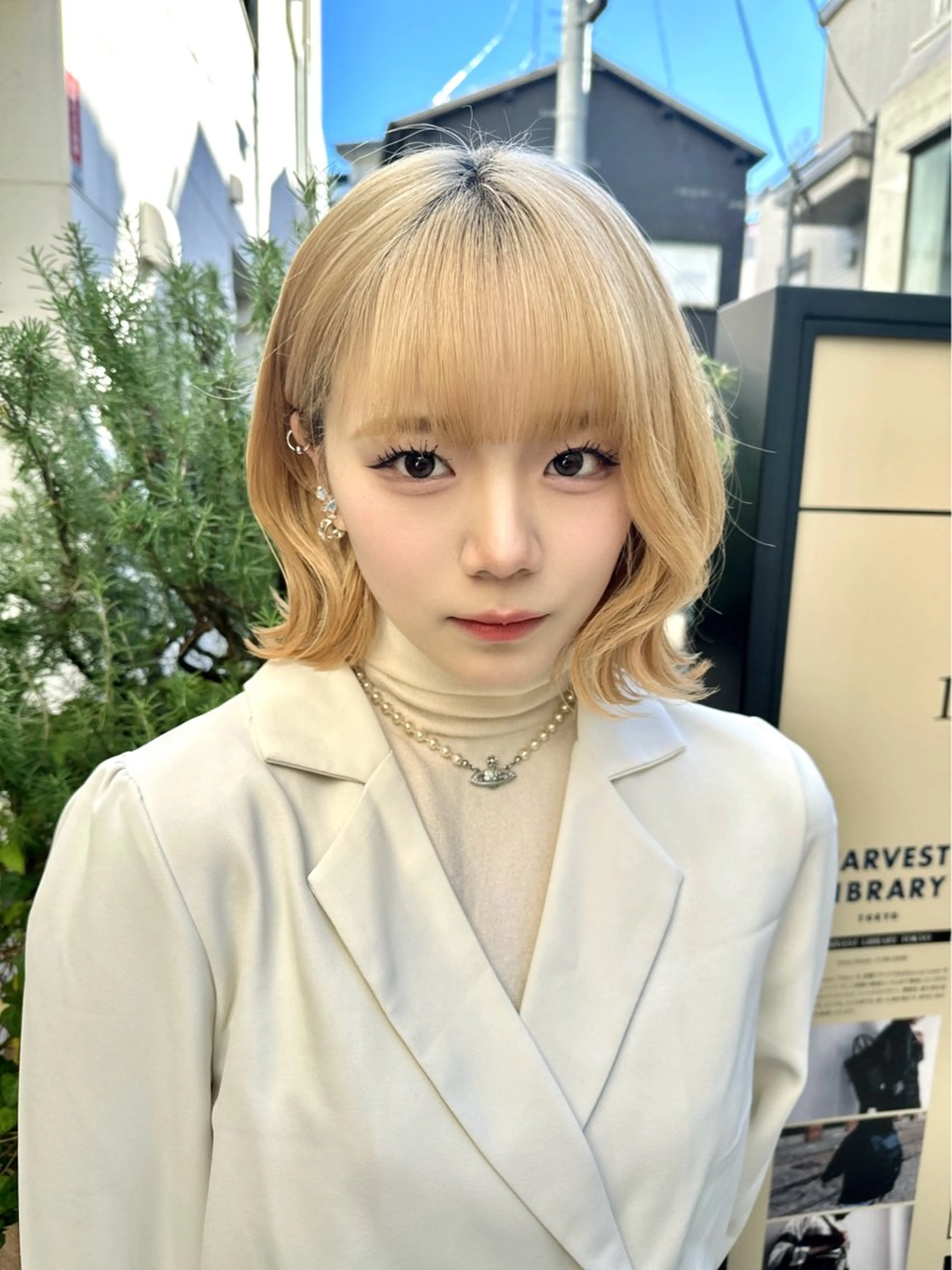 ミディアム ヘアカラー yelm所属・🫒オリーブカラー ミディアムレイヤー✨のヘアスタイル