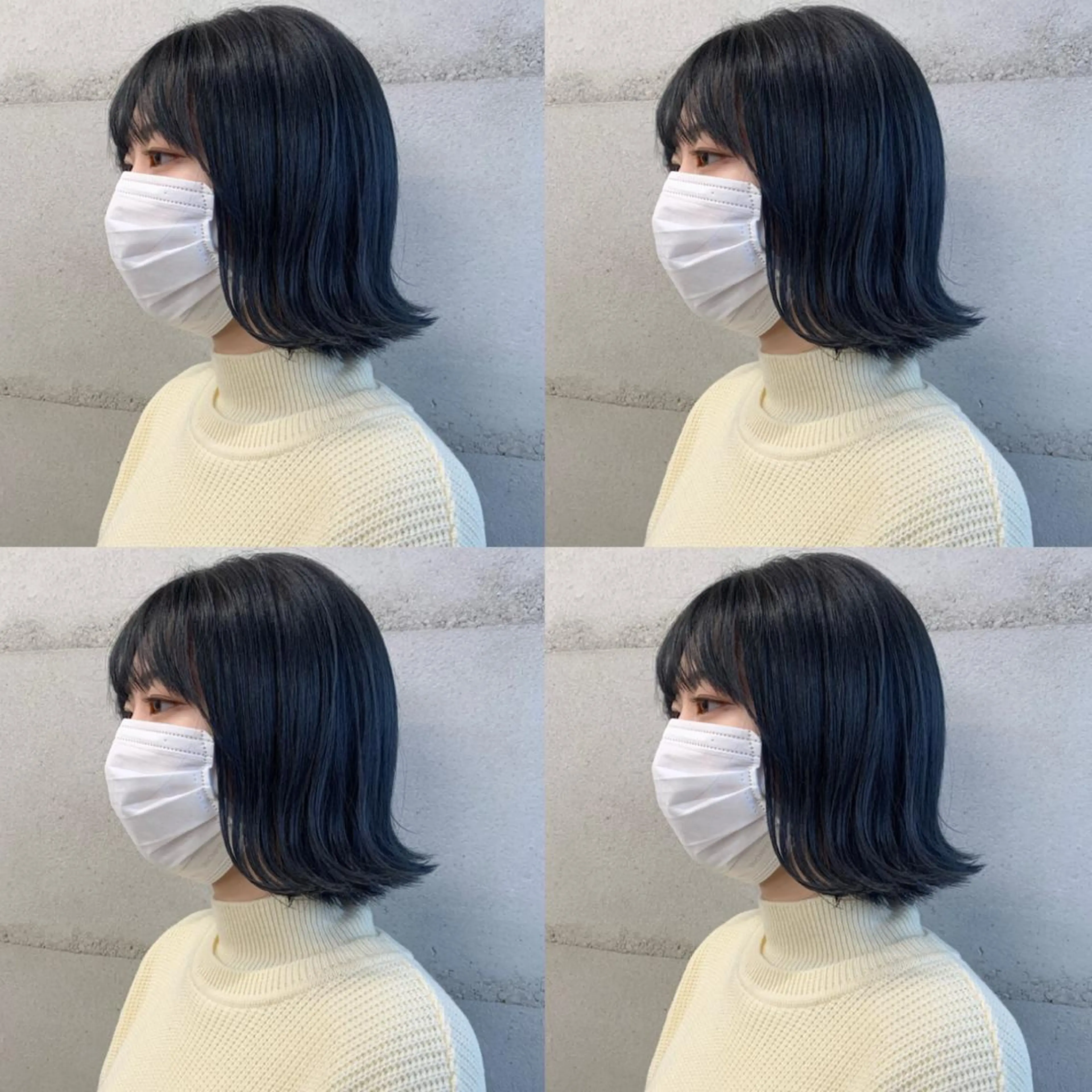 ミディアム カラー カット ヘアカラー トリートメント 透明感/オリーブ/ グレージュ/YUKAのヘアスタイル