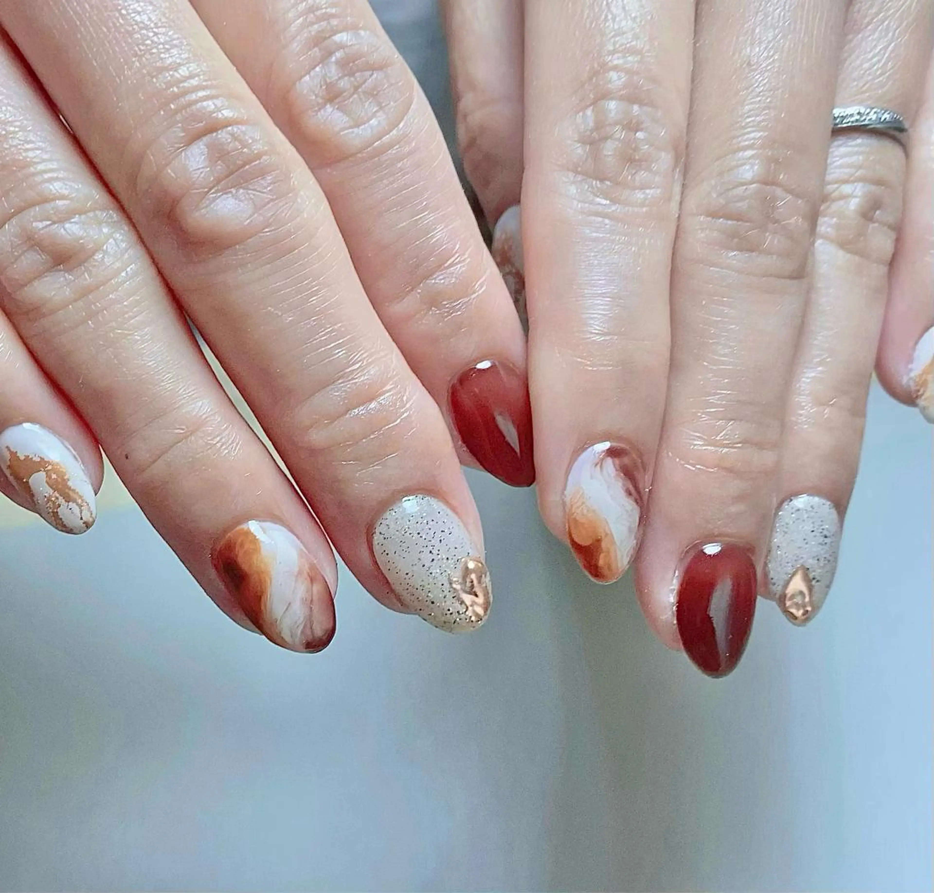 ミディアム ハンドネイル cattleya nailのネイルデザイン