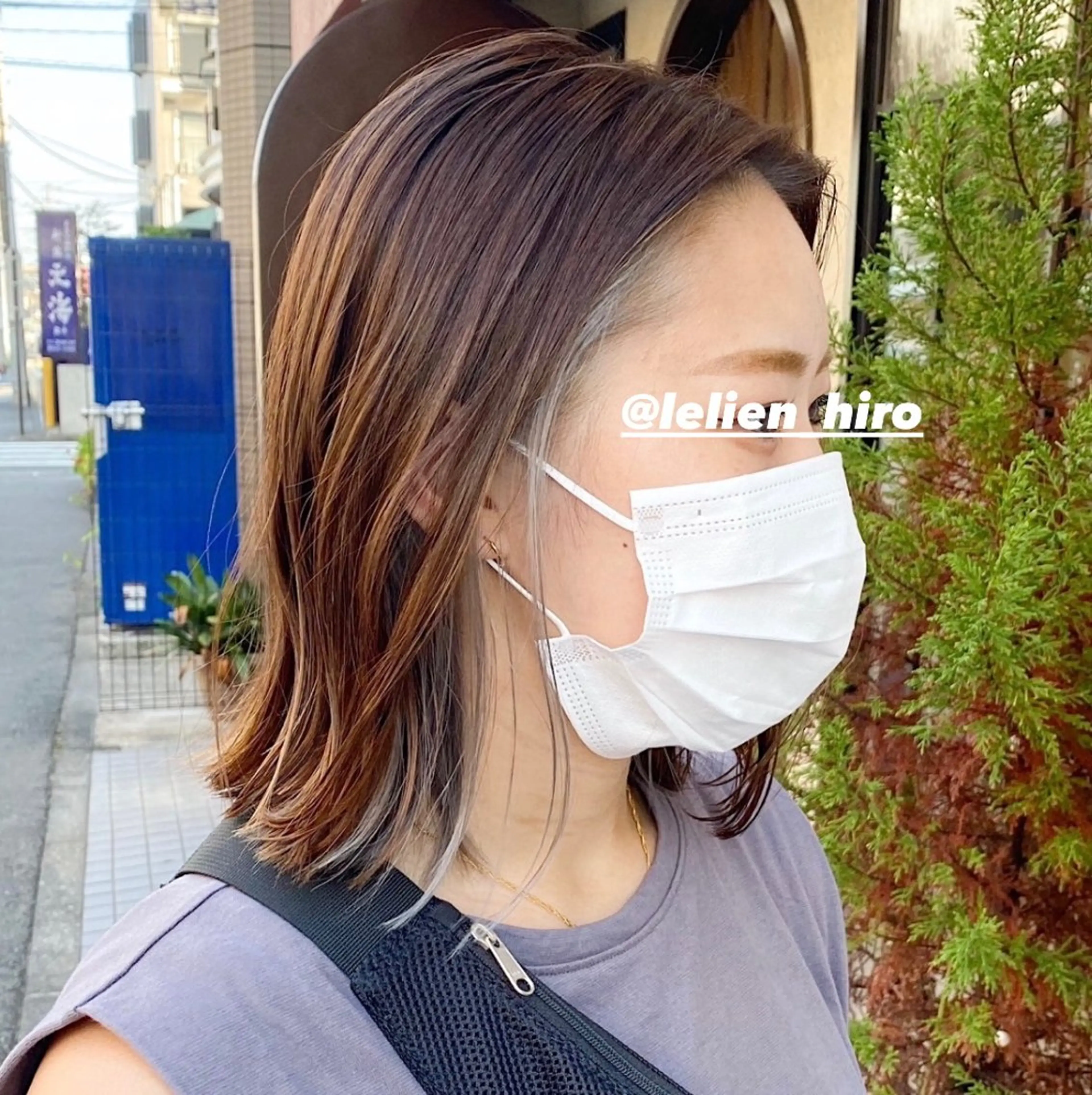 ミディアム 艶髪/艶カラー/縮毛 /   タキダのヘアスタイル