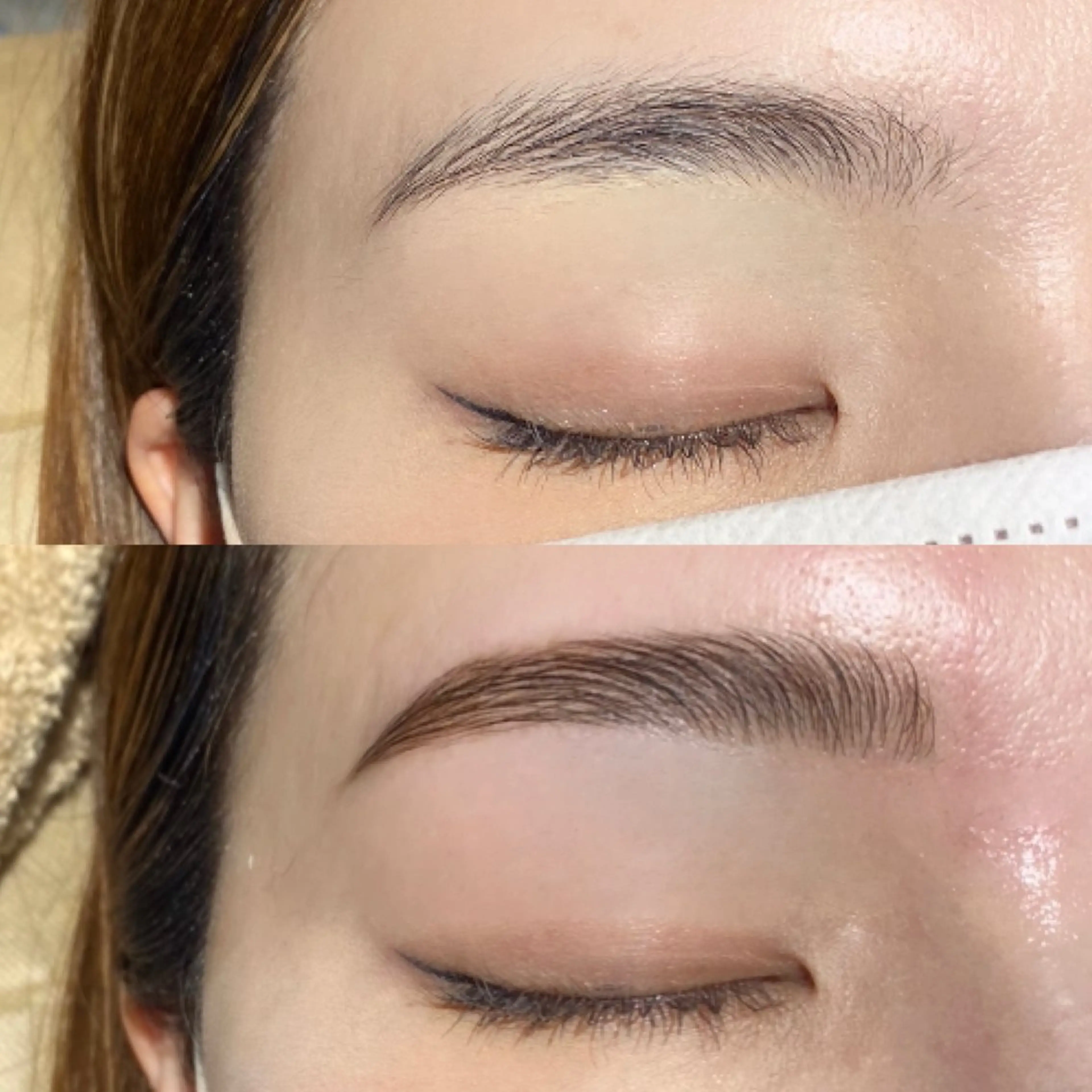 アイブロウ ハリウッドブロウリフト 眉毛ワックス脱毛 lit yurina🐈‍⬛のマツエク・マツパデザイン