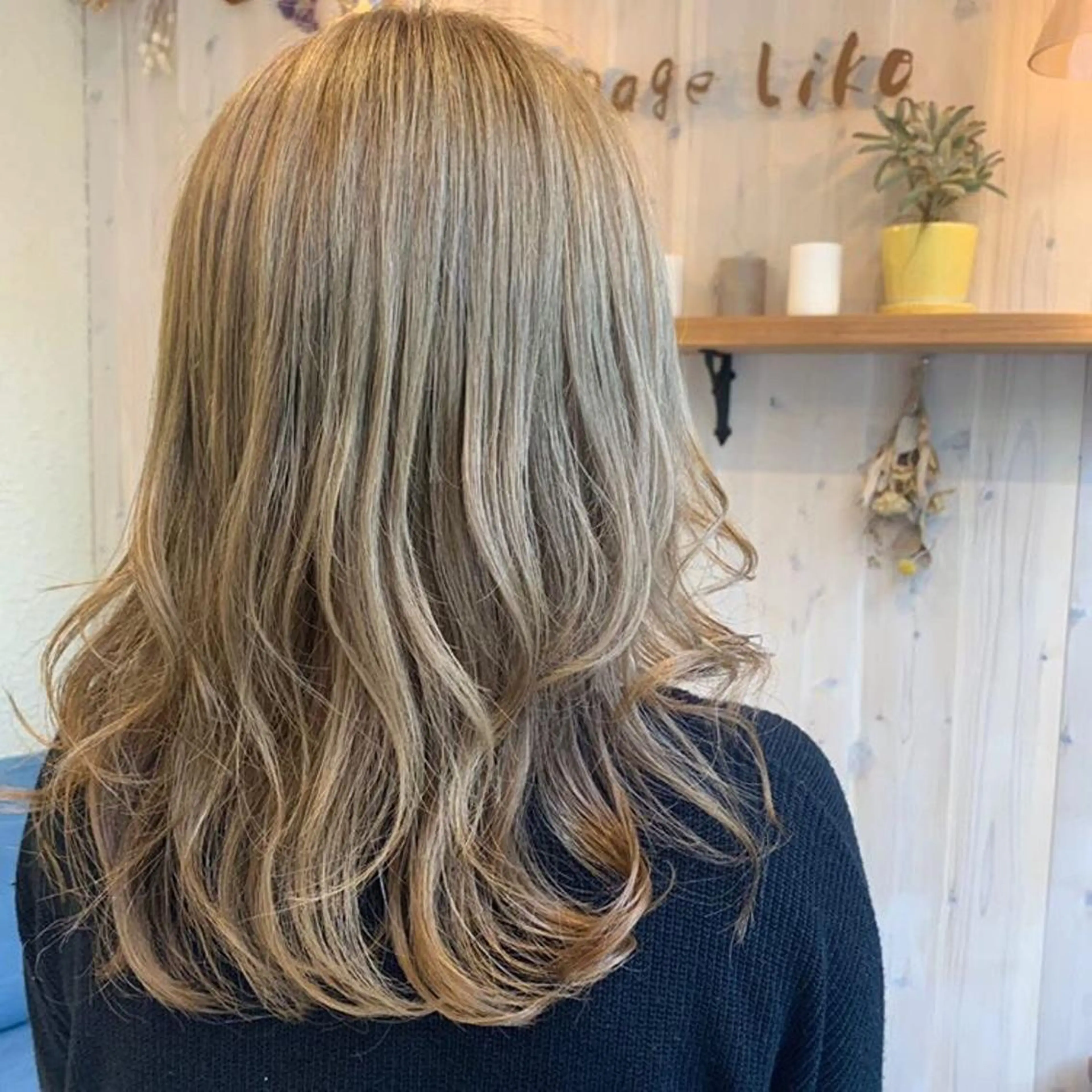 セミロング カラー ベージュカラー 透明感カラー/ 寺田千雅子のヘアスタイル