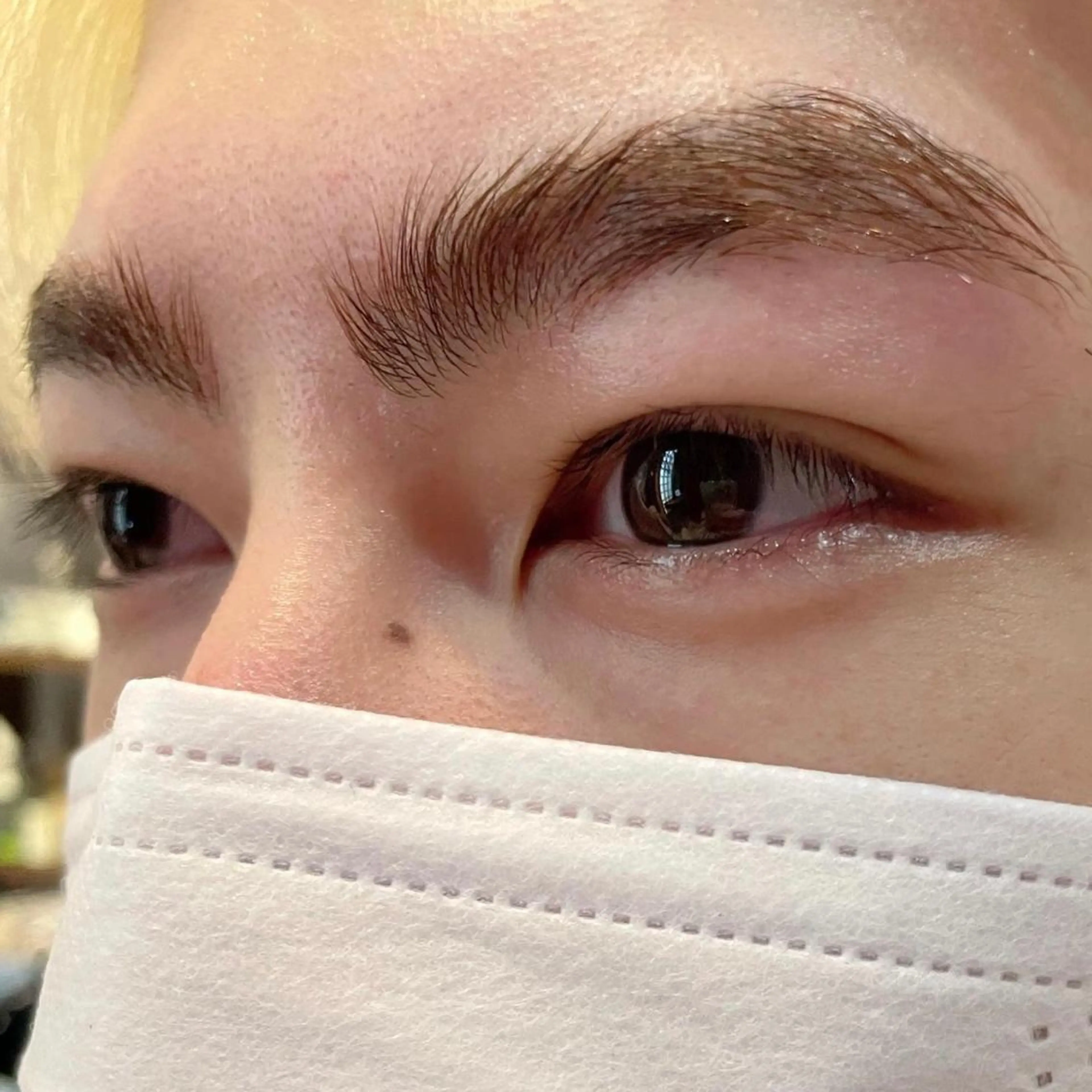 メンズ アイブロウ 眉カラー ハリウッドブロウリフト メンズアイブロウ MINX  men's　face所属・MINX eye トシジマ　ユキのマツエク・マツパデザイン