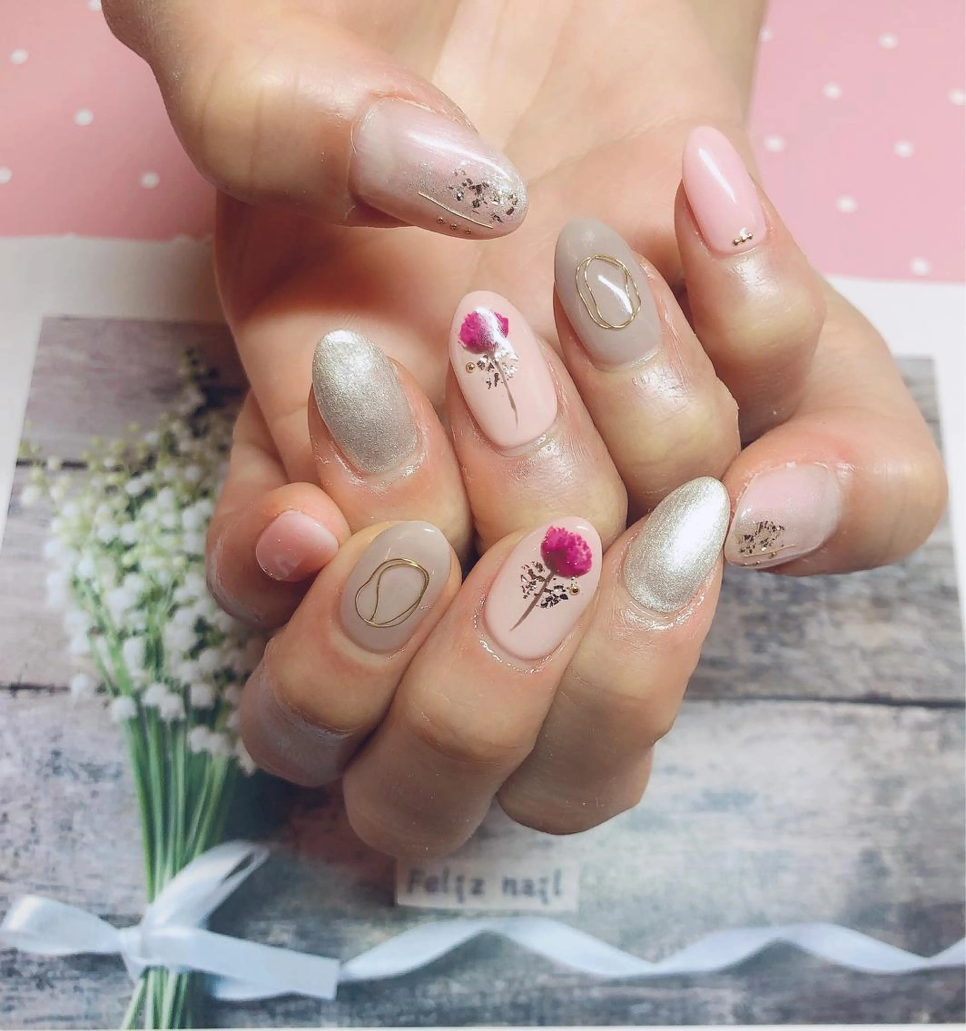 ネイル ジェルネイル オフィスネイル パラジェル ピンク ハンドネイル ユキカ （ネイリスト）のネイルデザイン