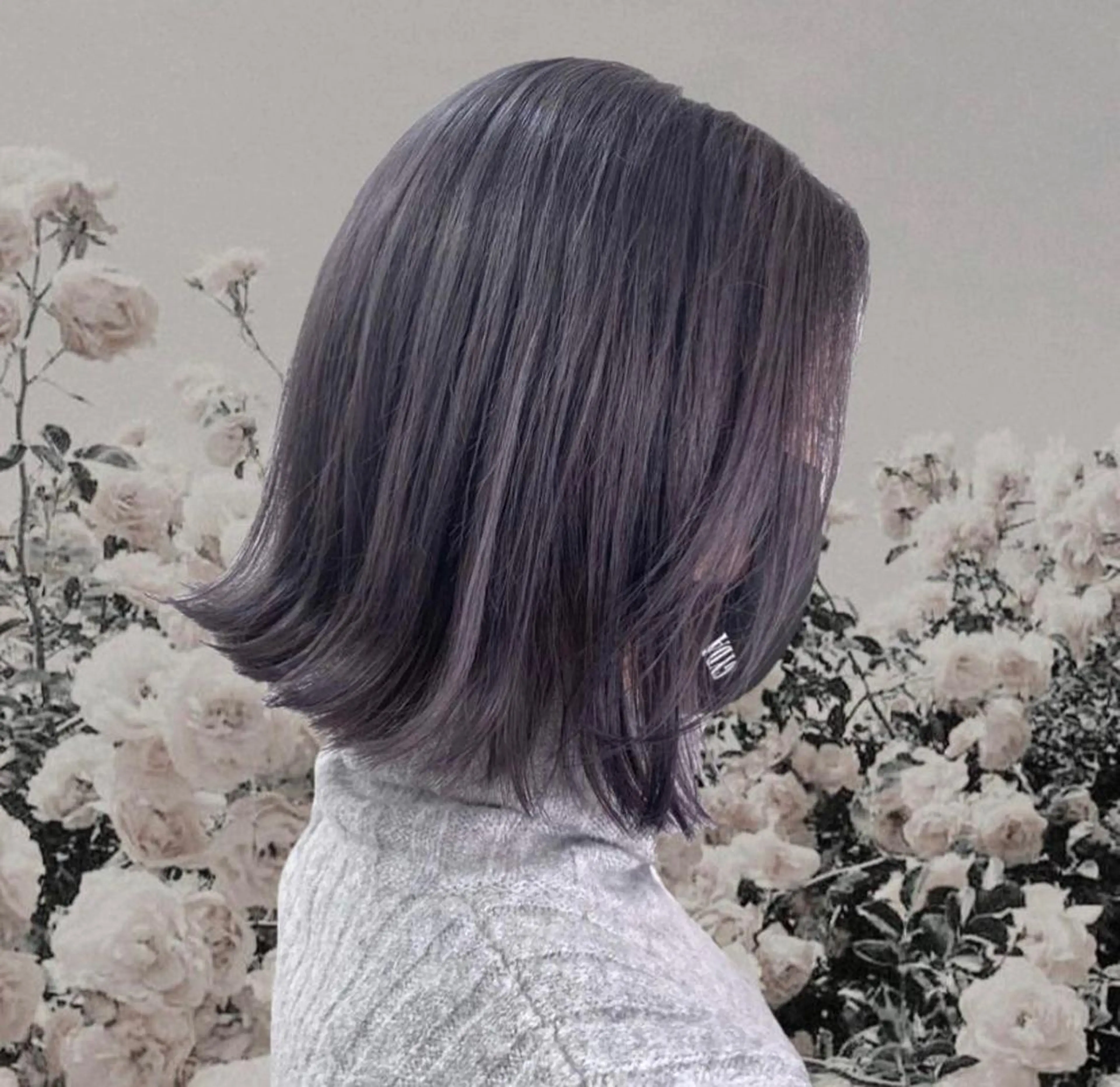 カラー ラベンダーカラー ラベンダーグレー hair salon dot.tokyo color所属・MANAMI 🥀ウルフカットのヘアスタイル