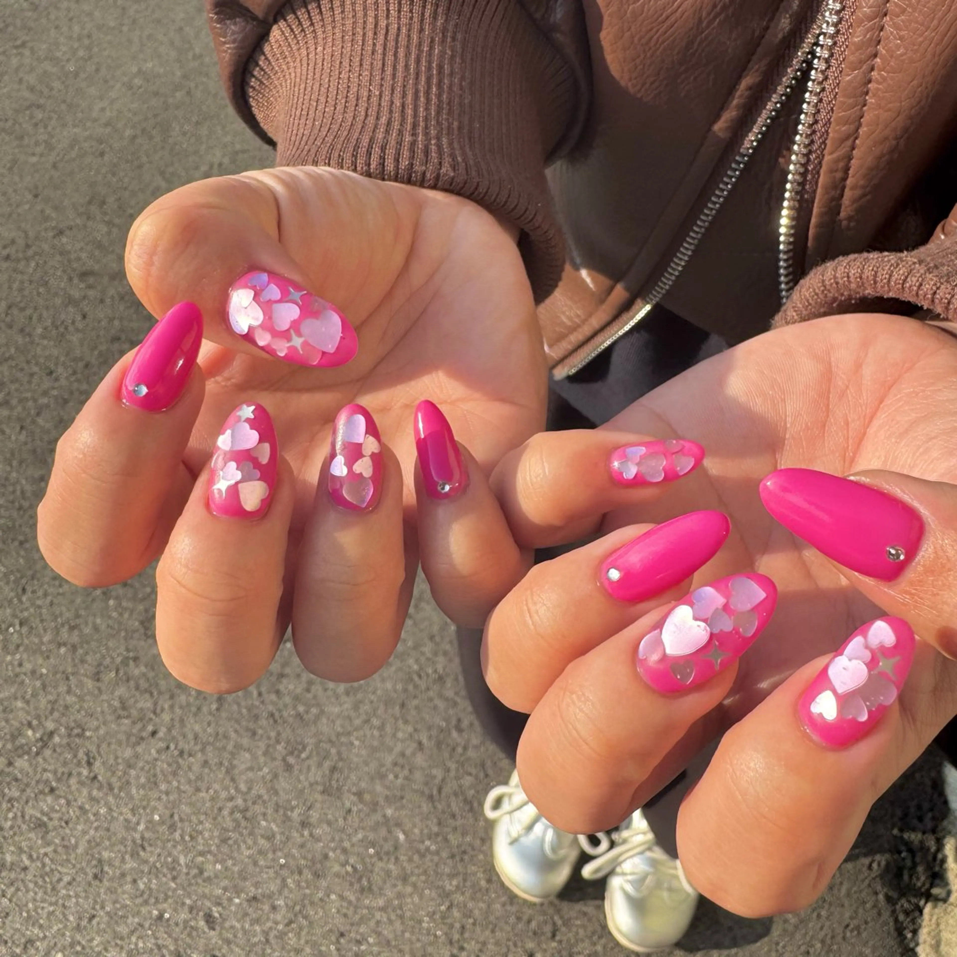 ネイル ハート マットネイル Nail Sant Esperanza by SALON DE やす所属・Sant Esperanzaのネイルデザイン