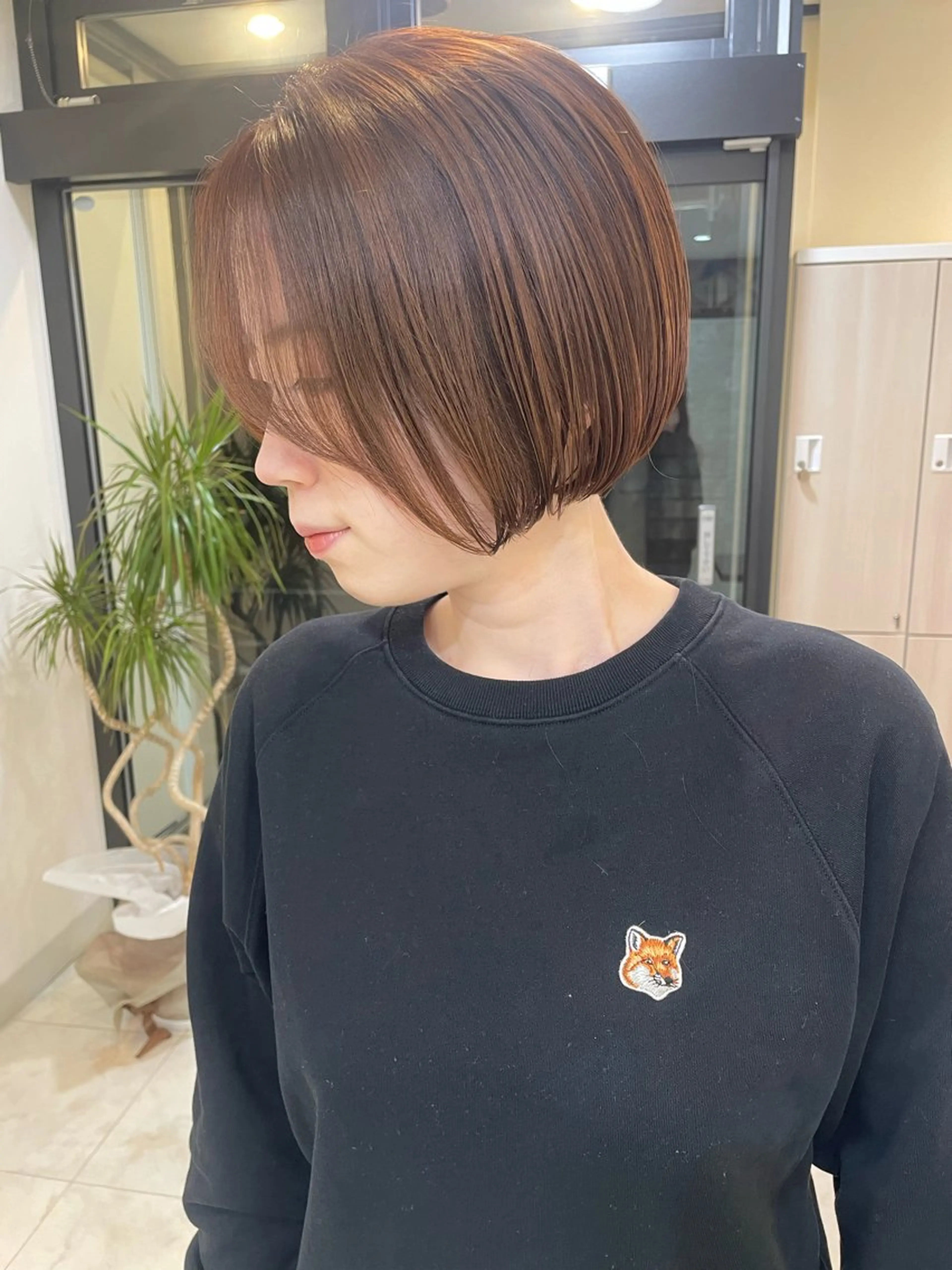 ショート オレンジブラウン ボブ カット ヘアカラー 【ボブ/個室サロン】 癒し空間mimuraのヘアスタイル