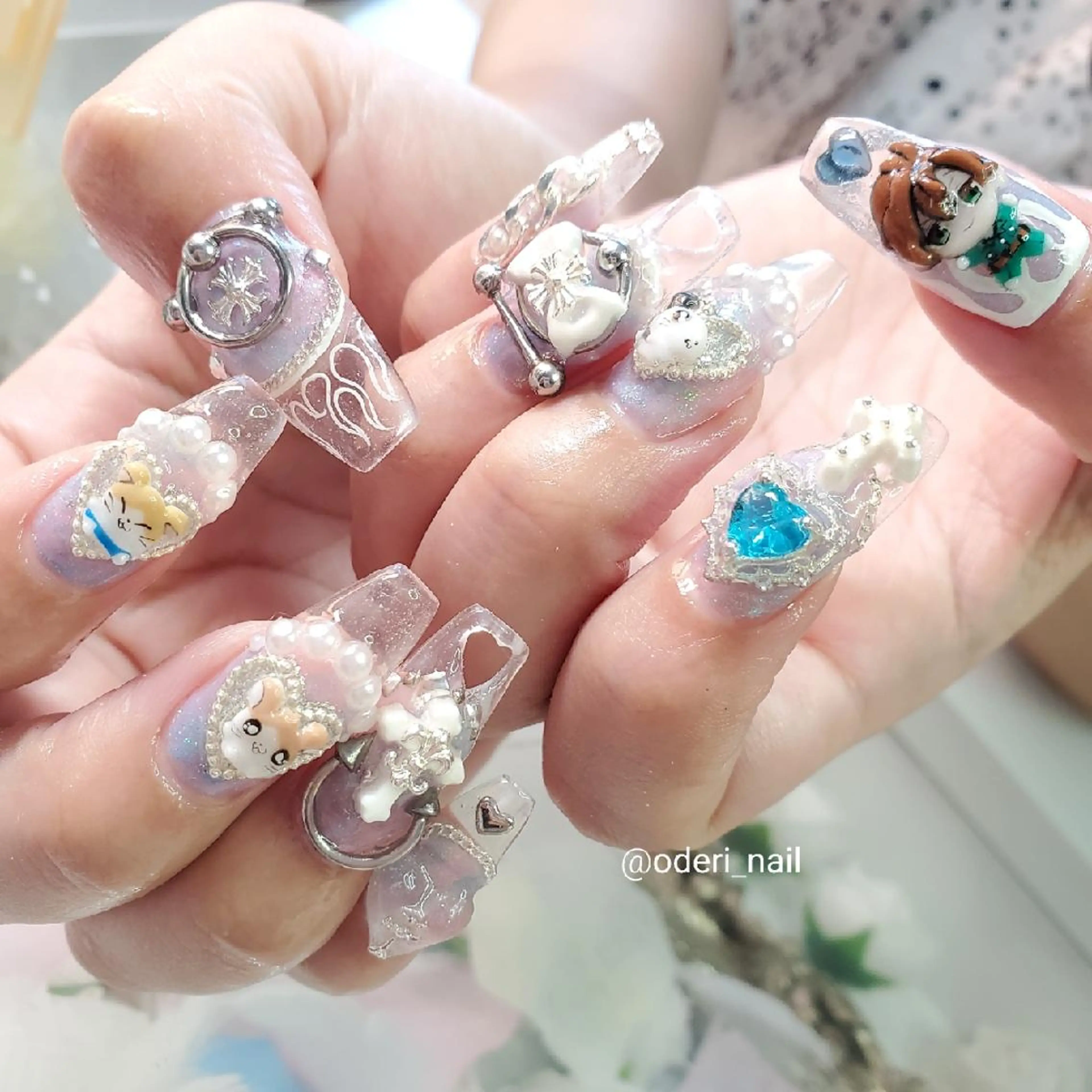 ネイル アートネイル ジェルネイル おで@ oderi_nailのネイルデザイン