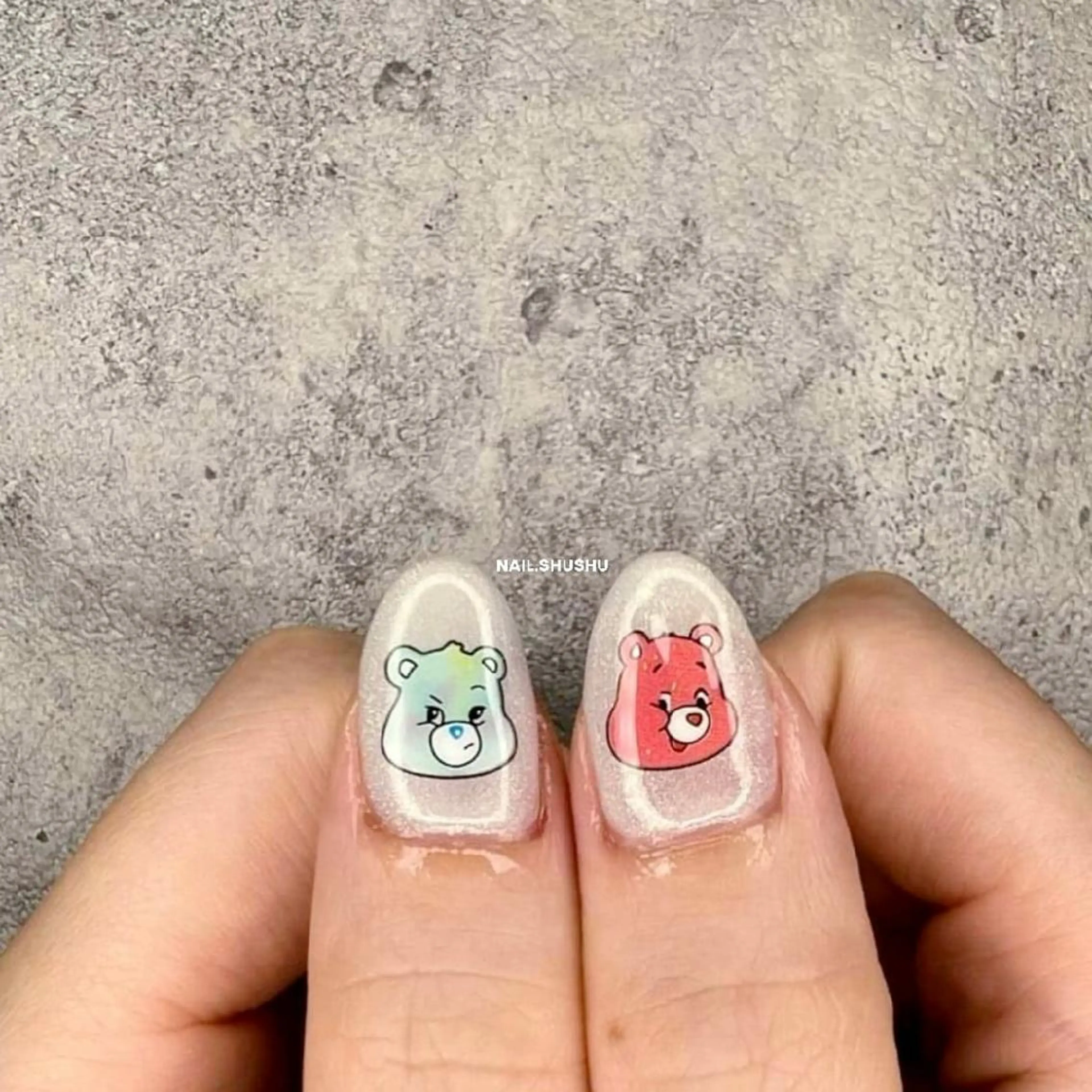 ネイル シンプルネイル 3dパーツ/流行り 👧shushu❤️のネイルデザイン