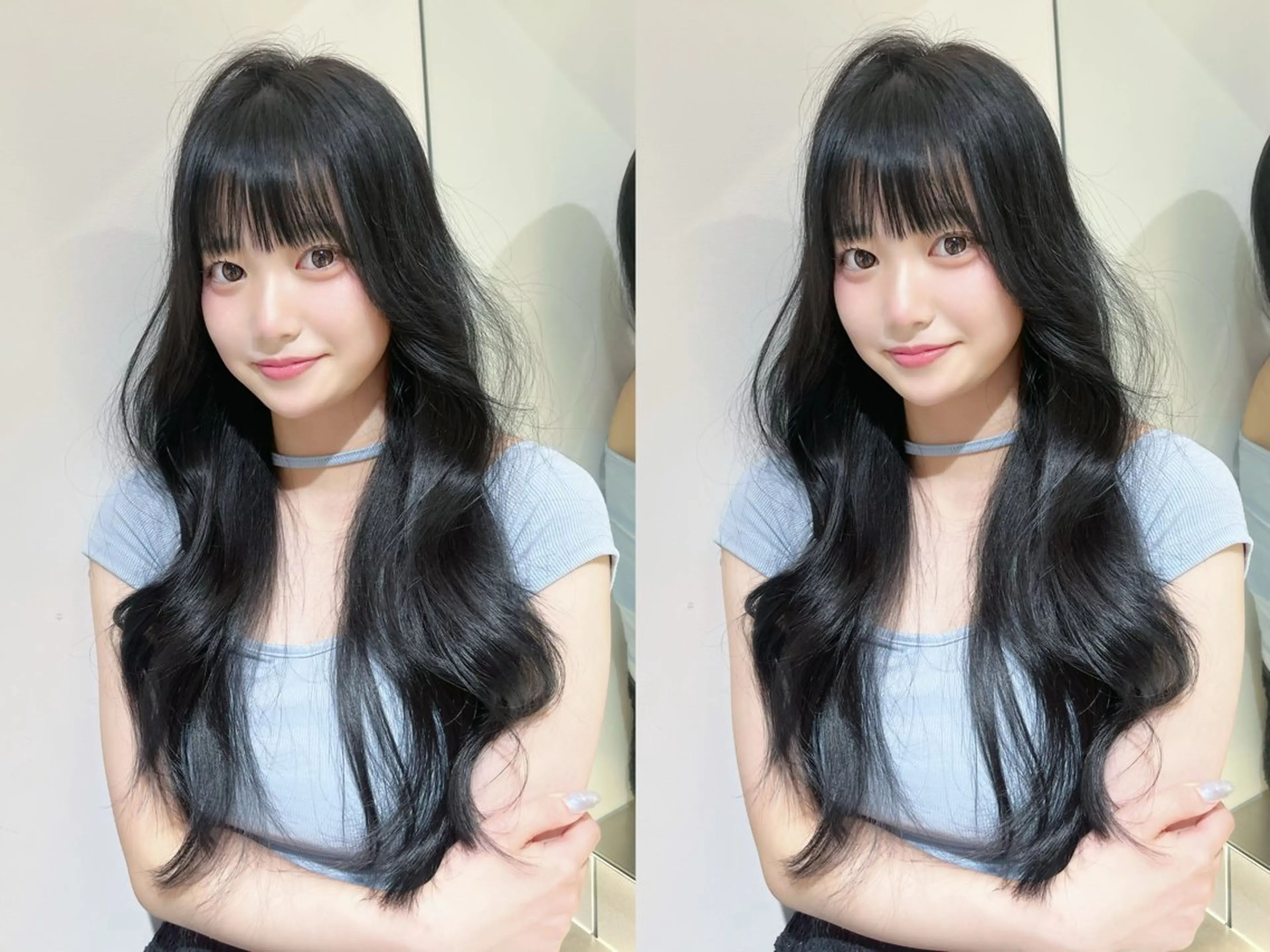 ロング カラー カット レイヤー/髪質改善 /くびれショート加納のヘアスタイル