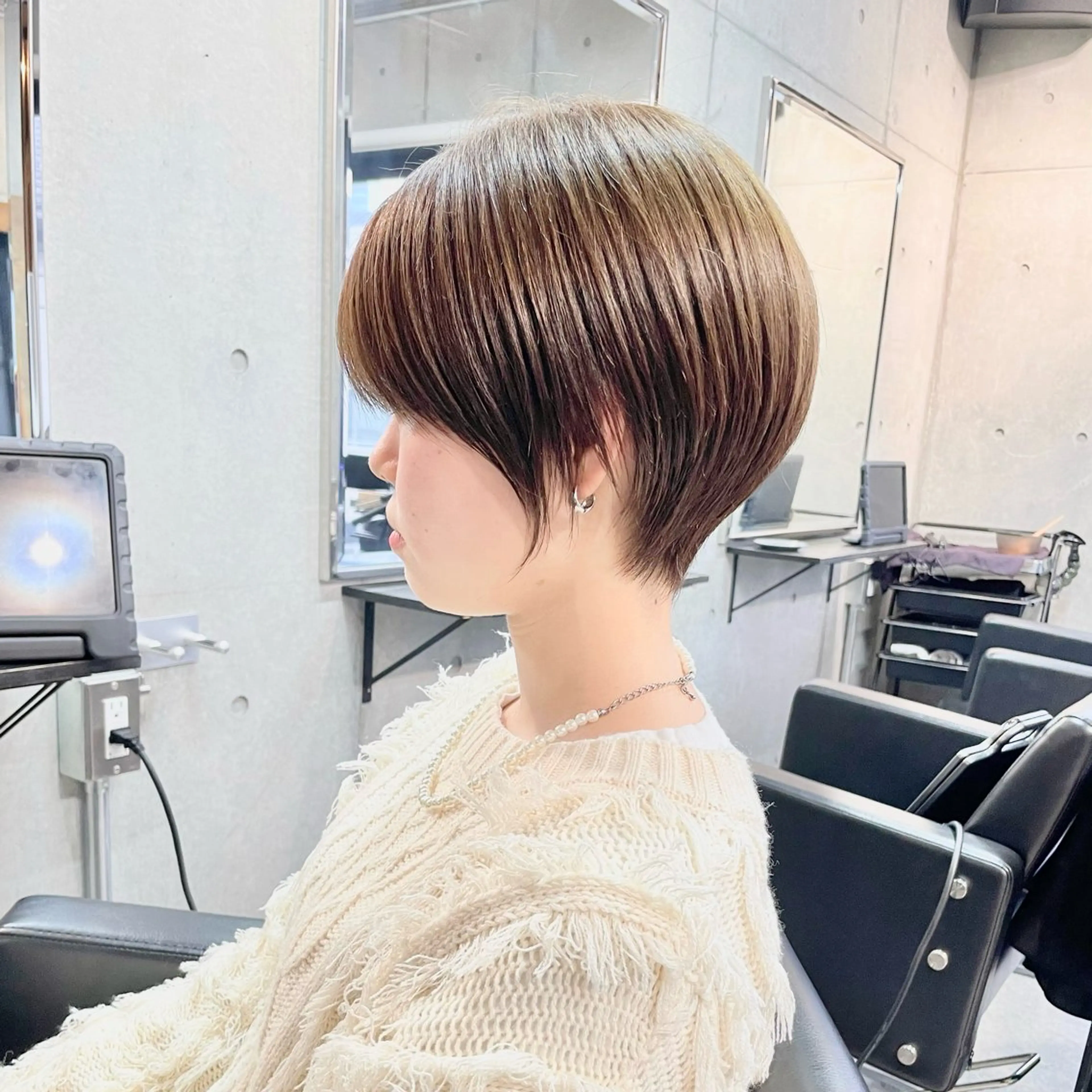 ショート カラー ショートボブ 透明感カラー ボブ ショートヘア トリートメント カット ヘアカラー トリートメント ショートボブ縮毛矯正 髪質改善のプロ山道潤のヘアスタイル