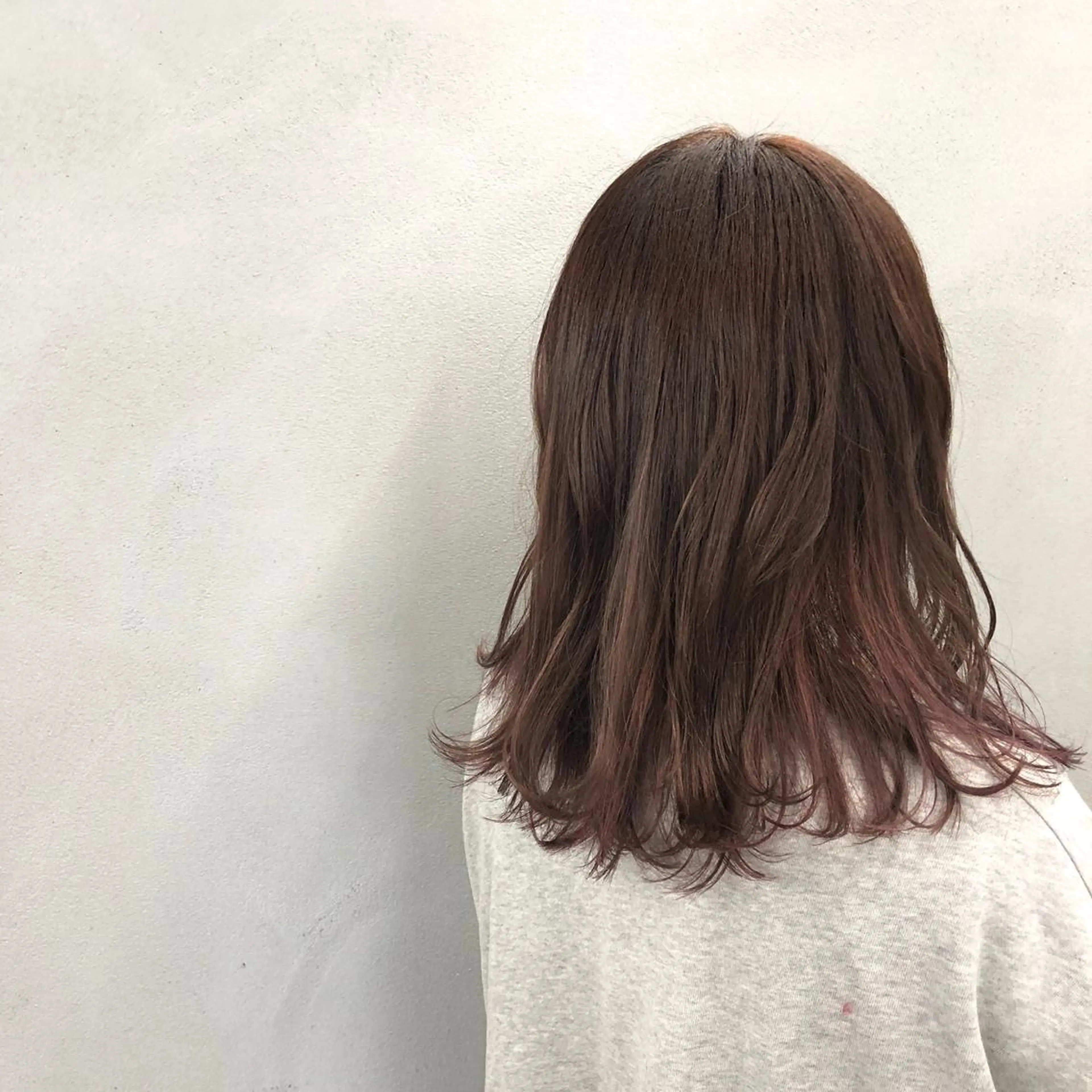 ミディアム カラー ラベンダーカラー カット ヘアカラー トリートメント ボブ/ショート/ 白髪染め/メンズ葛西のヘアスタイル