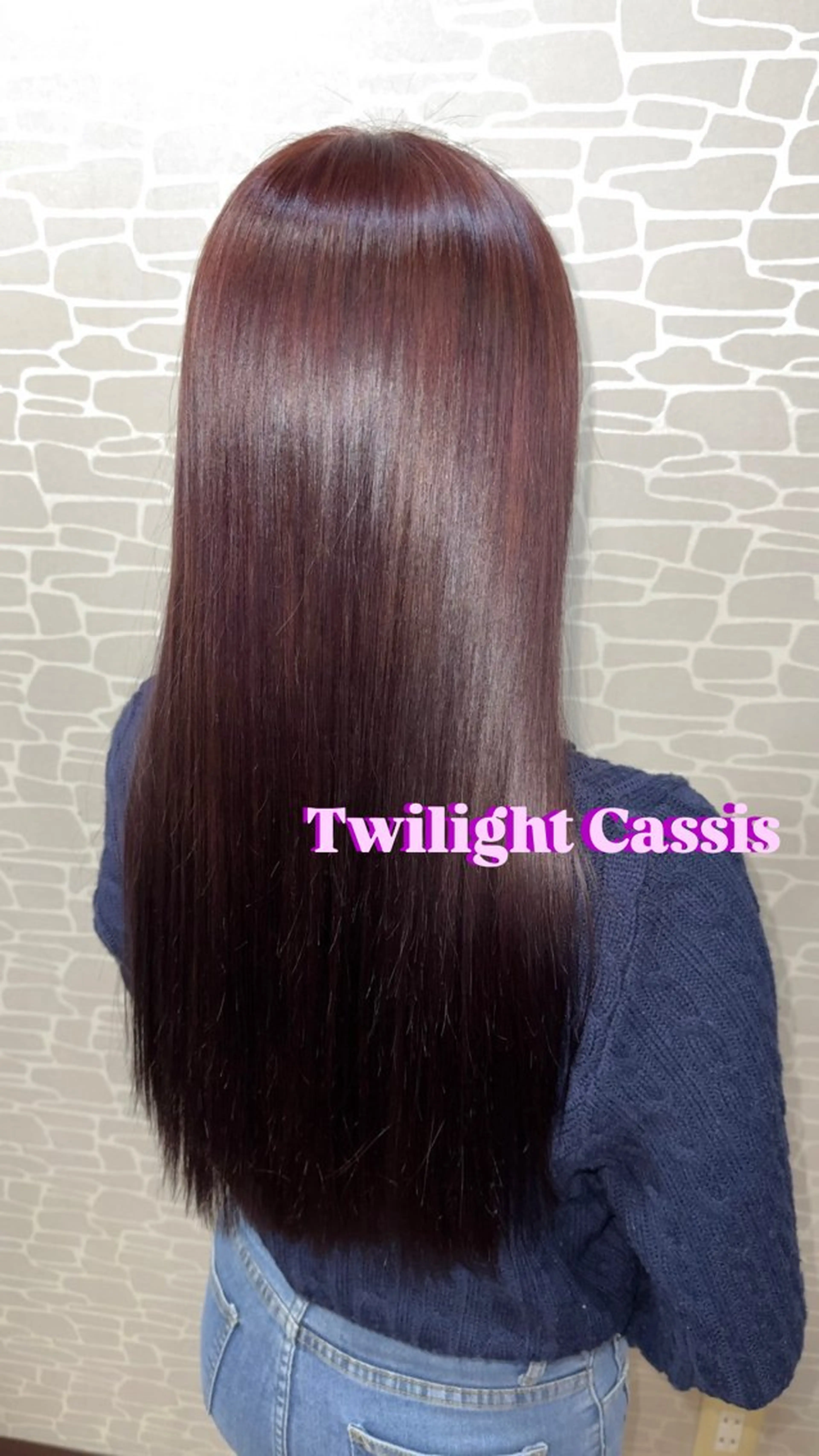 カラー カシス 透明感カラー ピンクカラー ヘアカラー HAIR&MAKE GLOSSY所属・飛彈 優風のヘアスタイル