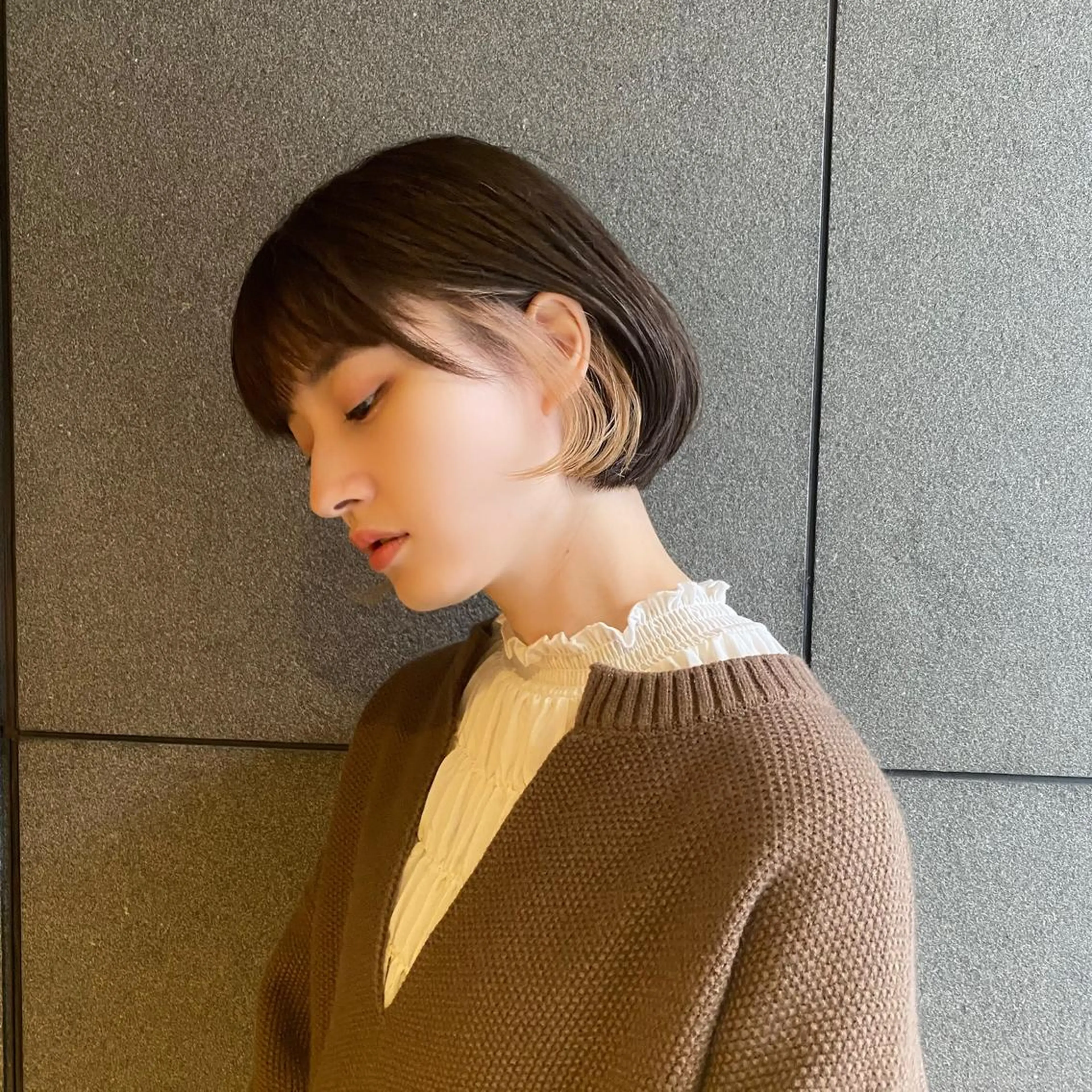 ミディアム カラー パーマ ヘアアレンジ メンズ キッズ ネイル マツエク・マツパ modek's tokyo所属・顔周りレイヤー ☺︎shunのヘアスタイル