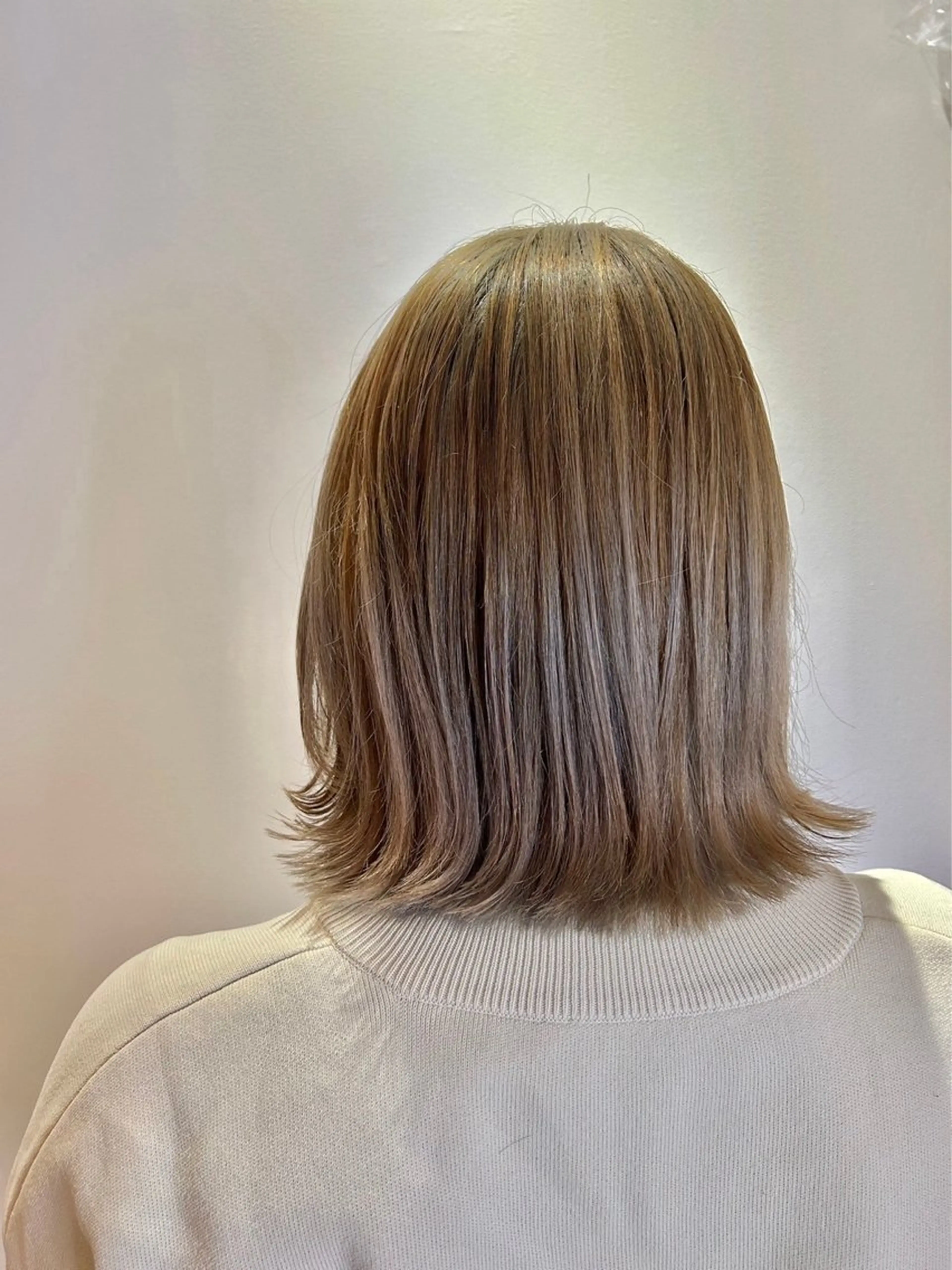 ミディアム かめい りなのヘアスタイル