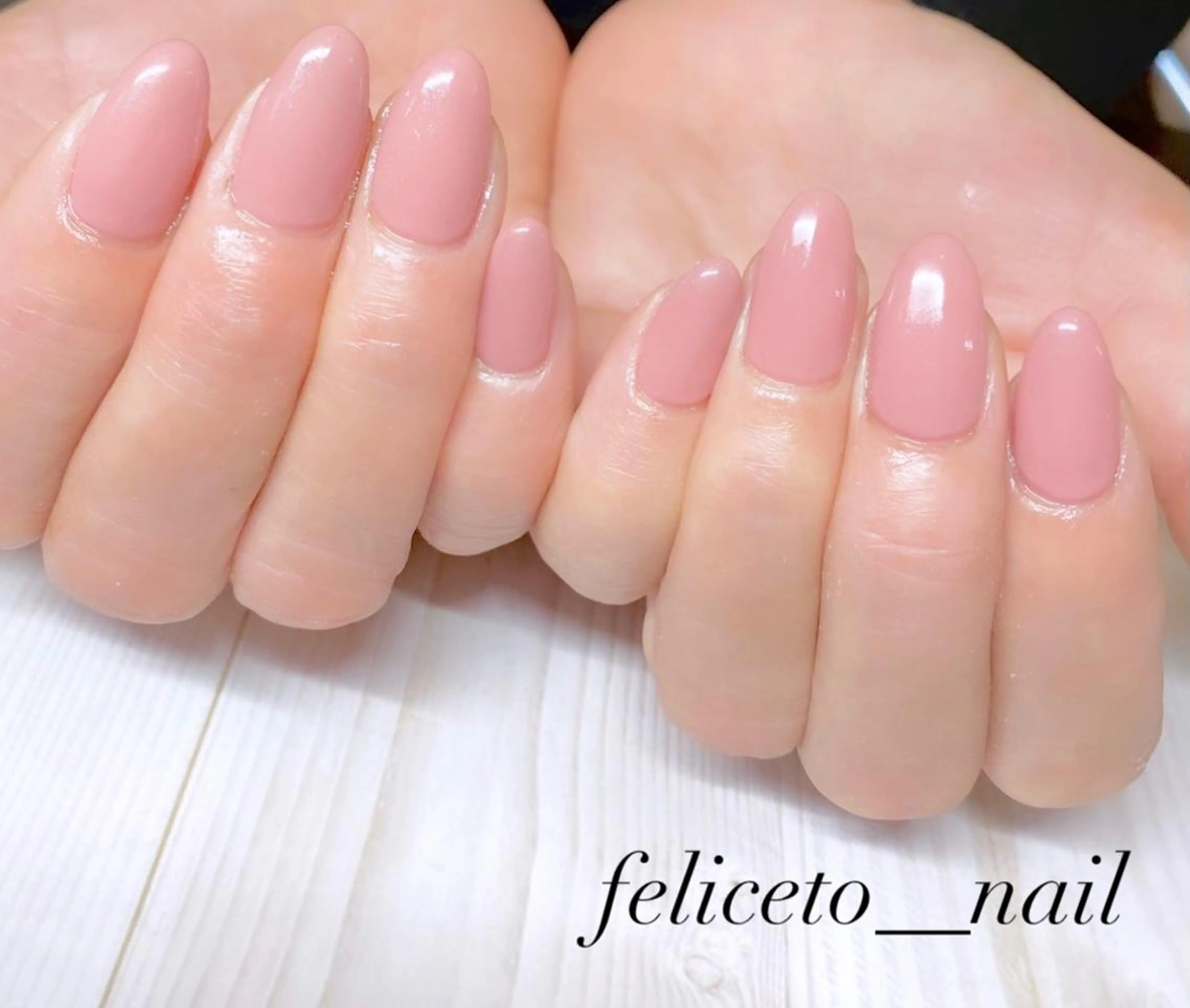 ネイル ピンク ピンクベージュ feliceto_nail所属・Honokaホノカ nailのエステ・リラクイメージ
