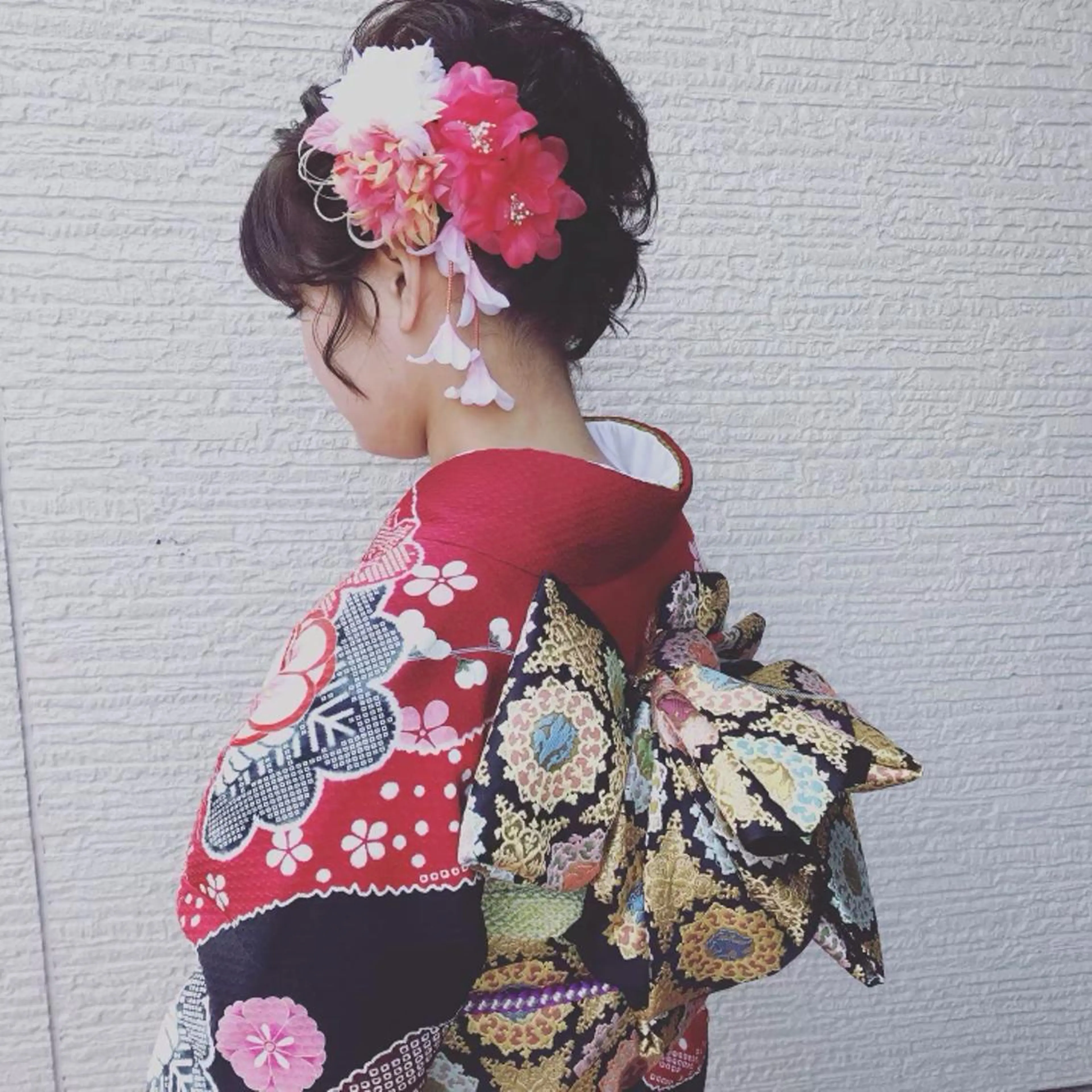 振袖着付けの写真