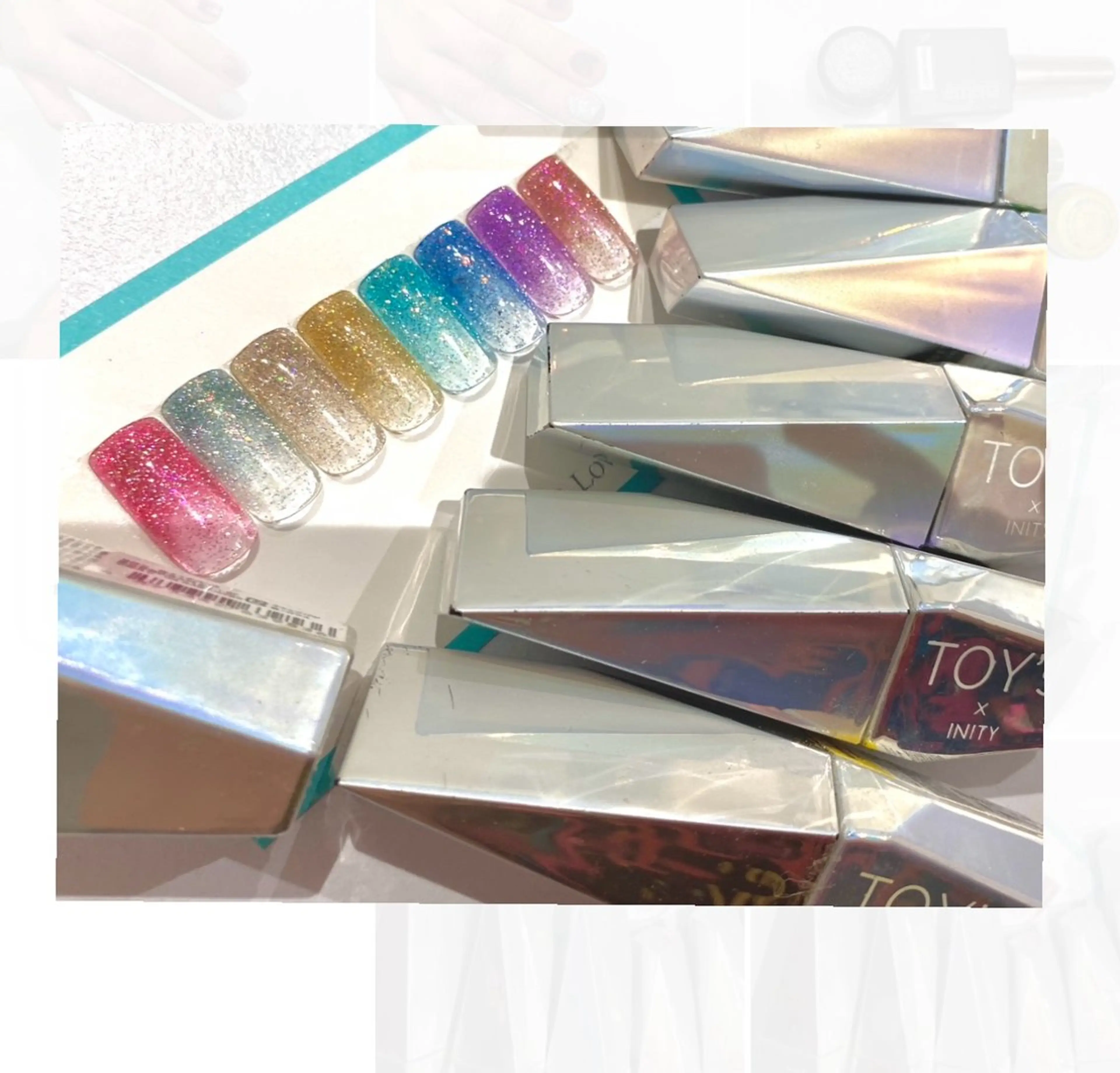 ネイル フラッシュネイル グラデーション キラキラネイル ワンカラーネイル Art Hanabi所属・Art Hanabi ミリのネイルデザイン