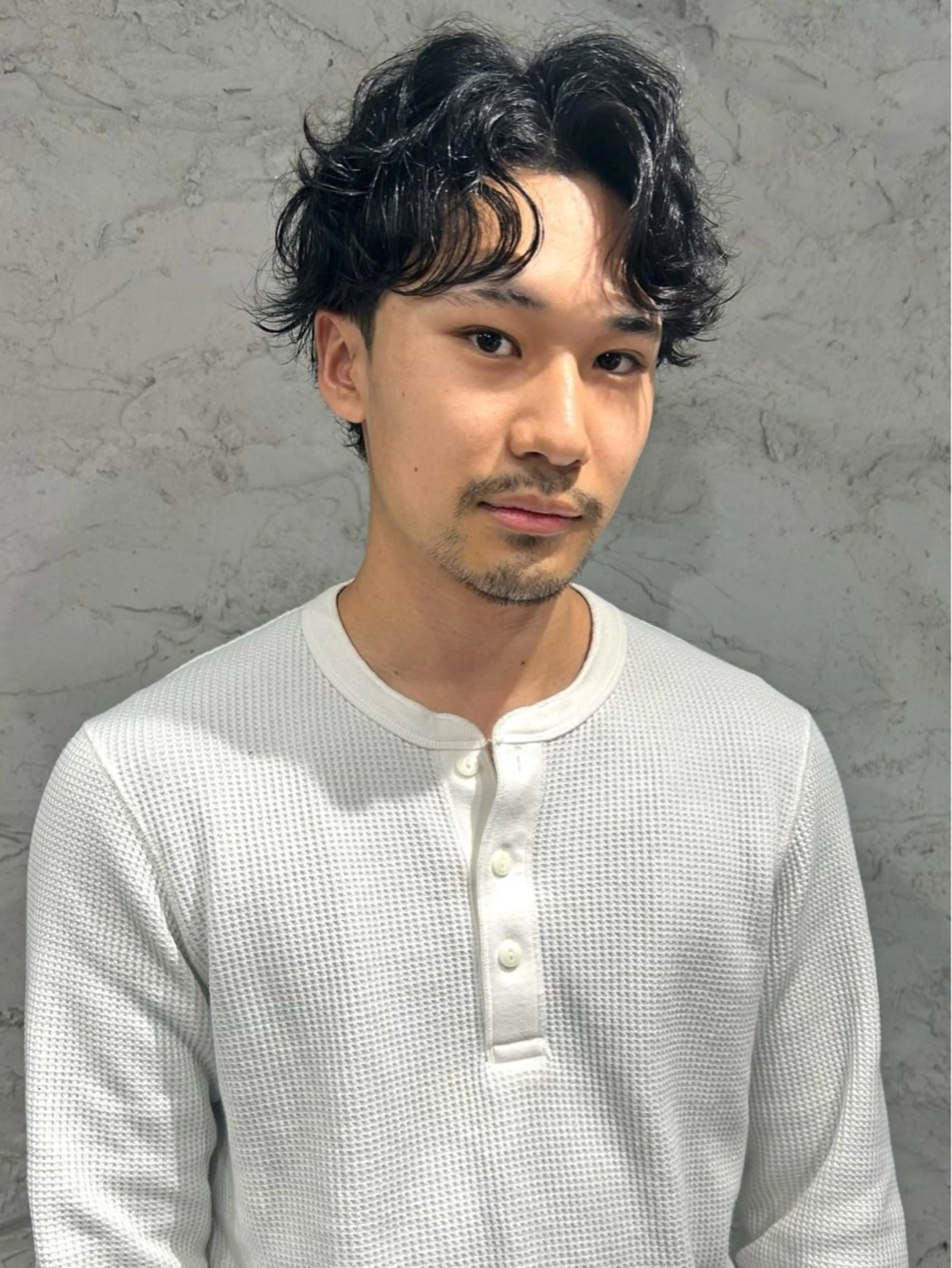 パーマ メンズ カット パーマ メンズハイトーン🪡 キチ/RITSUのヘアスタイル