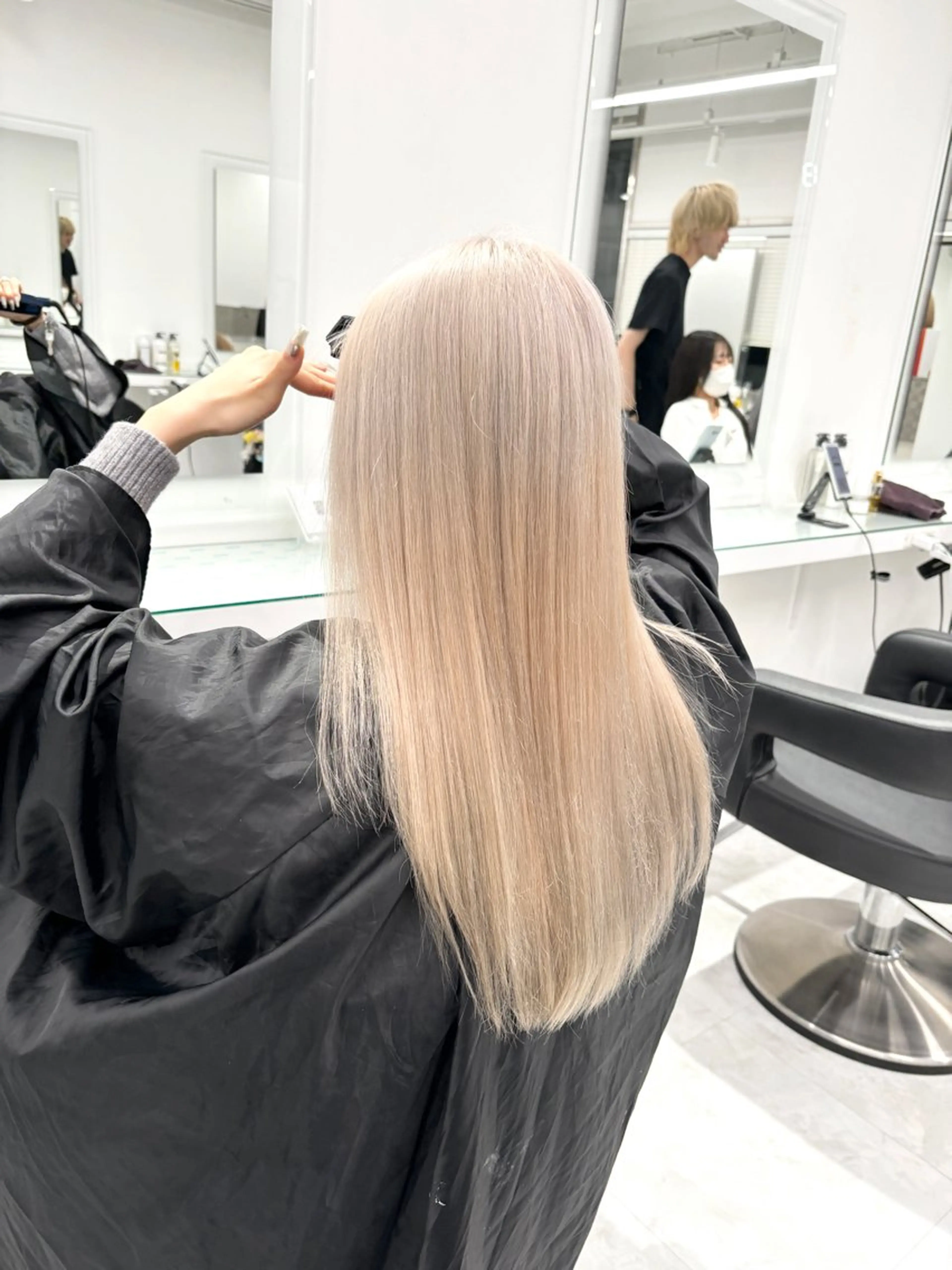 ロング カラー ヘアカラー 💖ミルクティー💖 あかり💖のヘアスタイル