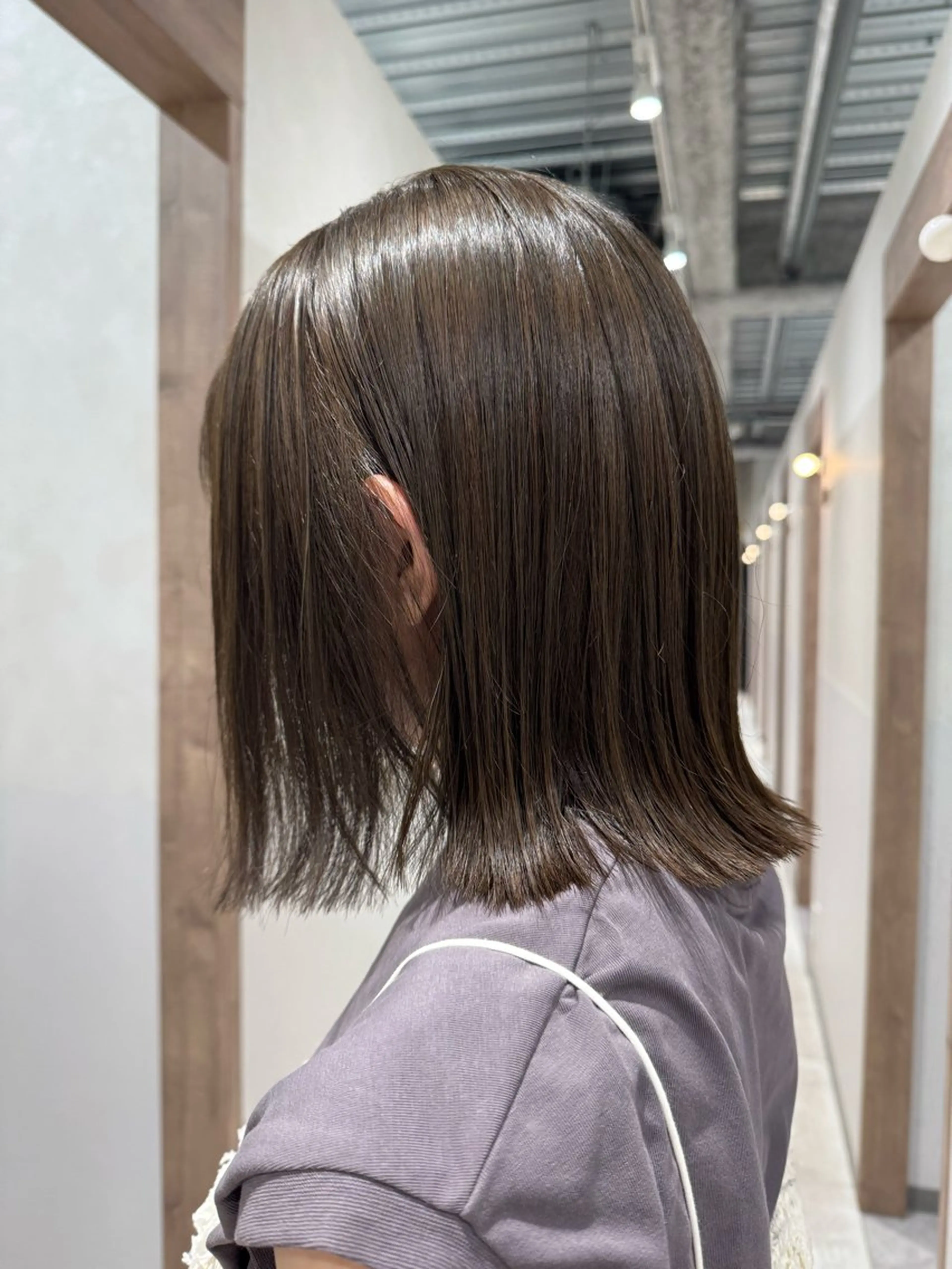 ミディアム アッシュ ボブ 透明感カラー✴︎ SAYAKAのヘアスタイル