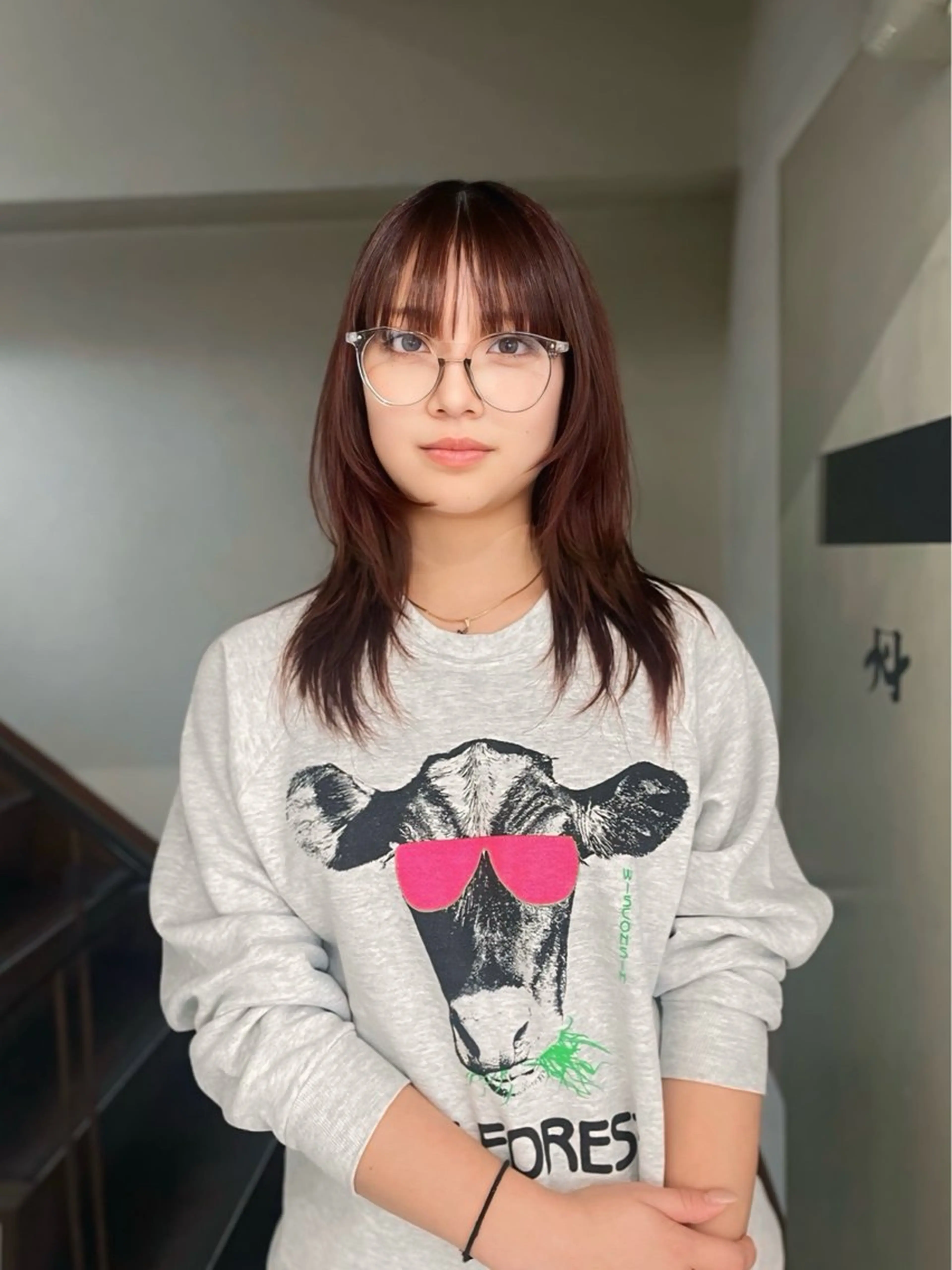 セミロング カラー 楪 yuzuriha所属・Saaya/レイヤー /ブリーチ/ブロンドのヘアスタイル