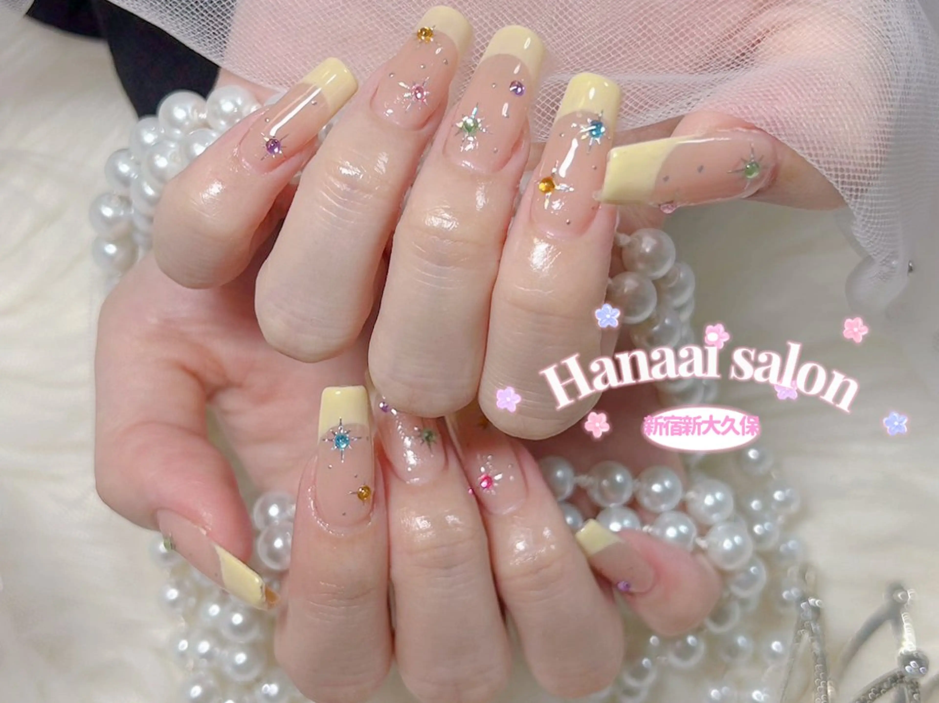 セミロング Hanaai Salon新大久保店のネイルデザイン