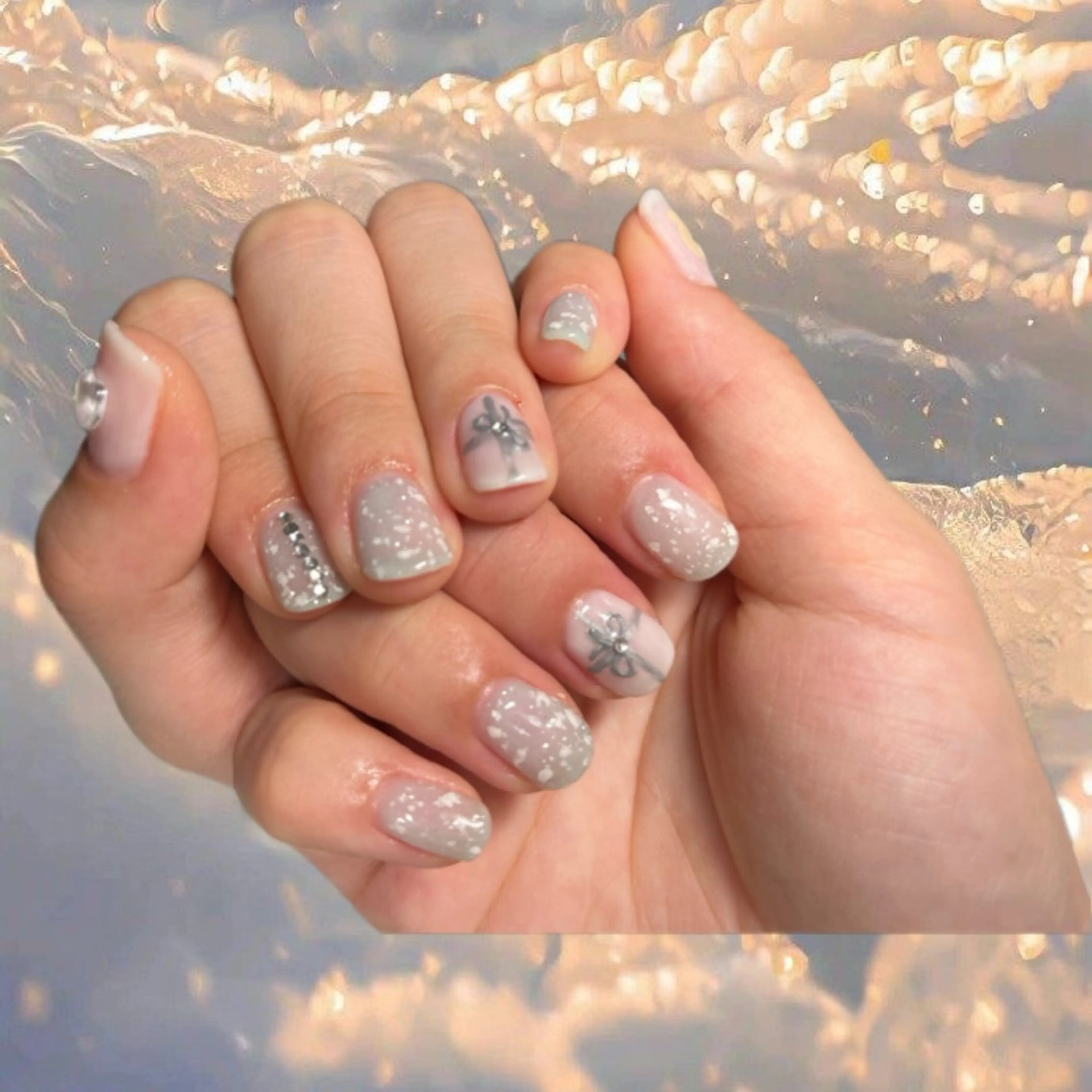 ネイル 冬ネイル NailByua 武蔵新城徒歩4分のネイルデザイン