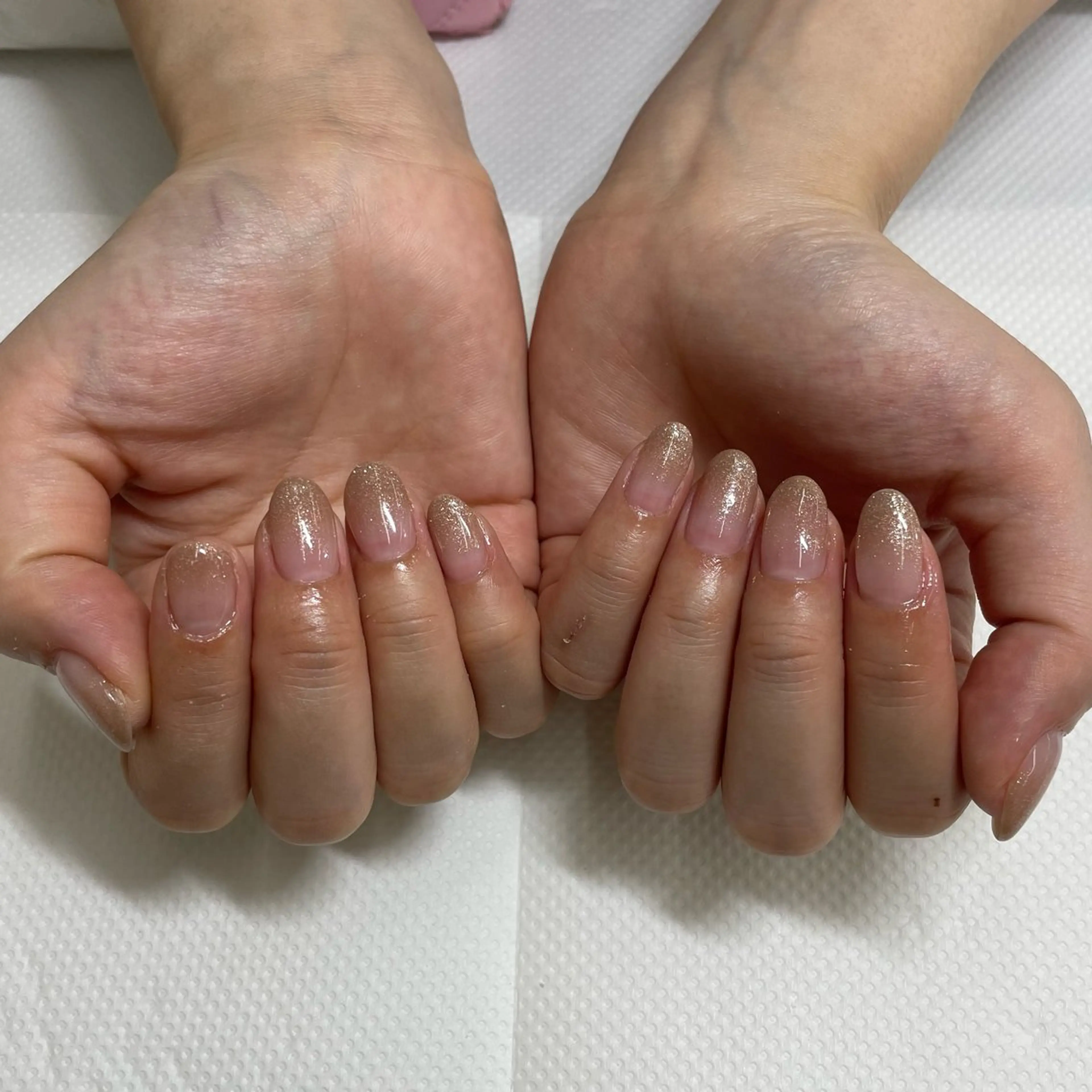 ネイル グラデーション ラメ(グリッター) ラメグラデーション MAXKELLY ノグチモエのネイルデザイン