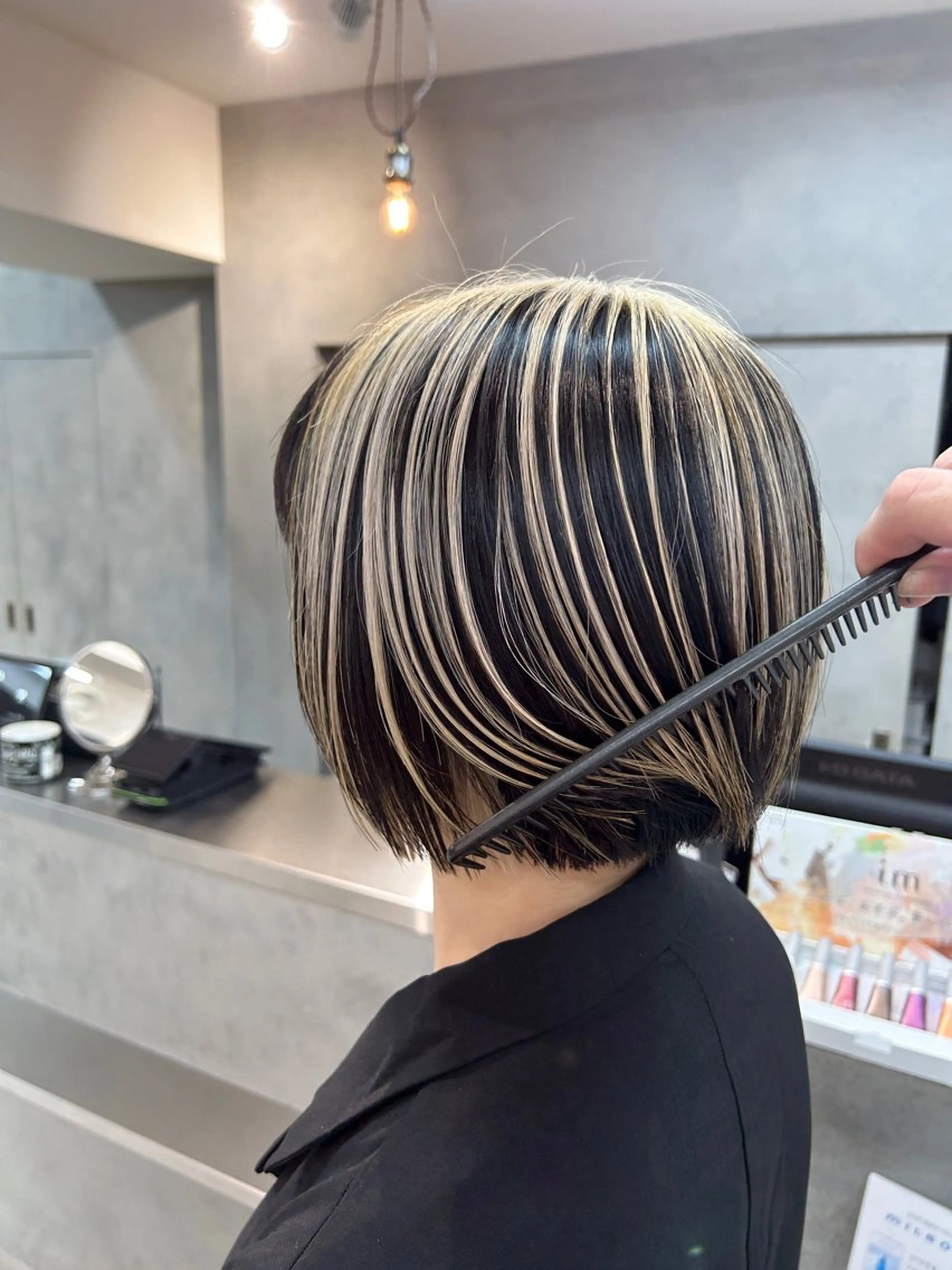 ショート レイヤー×ツヤカラー 渋谷/kougaのヘアスタイル