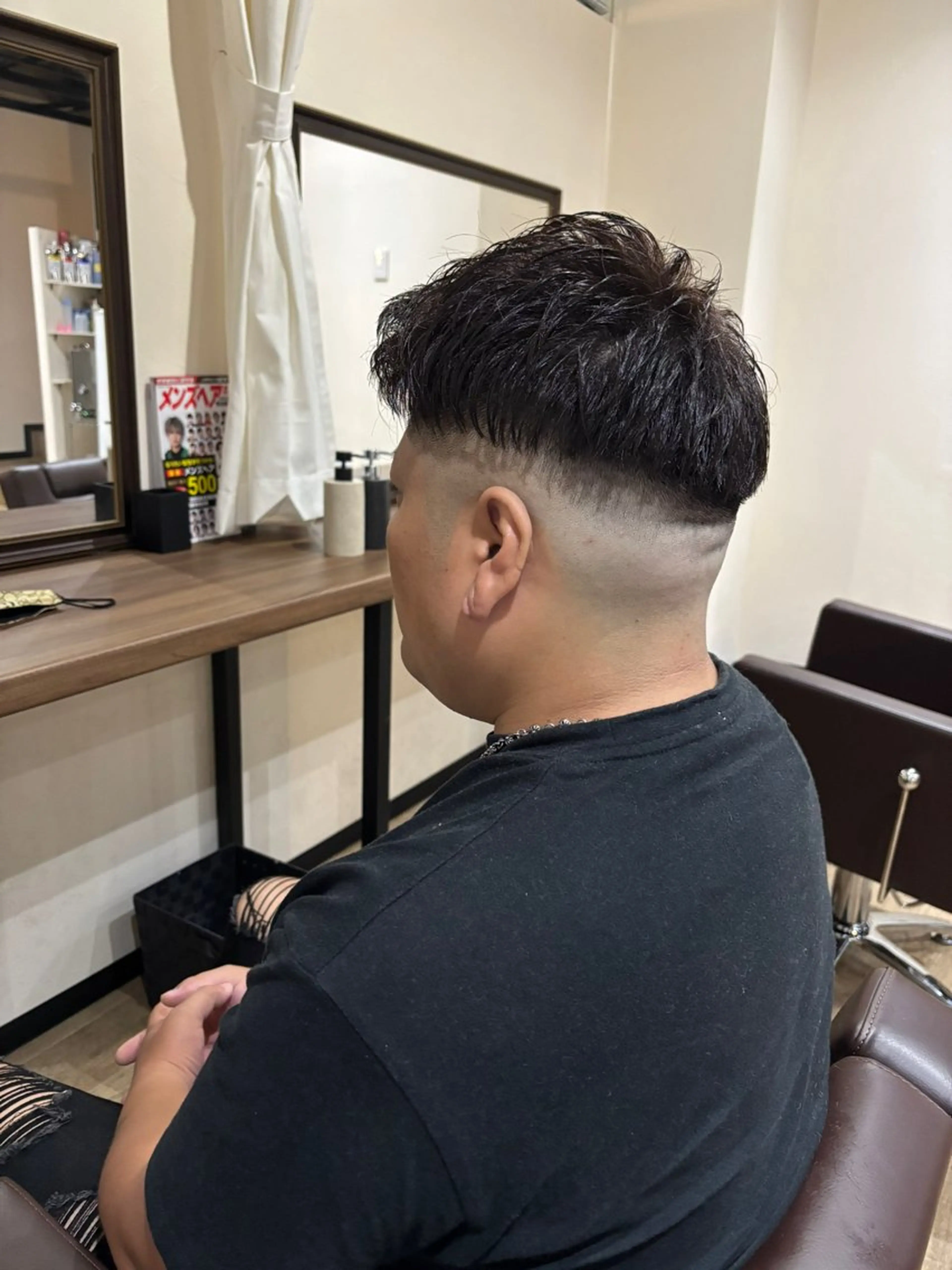 ショート メンズ フェードカット スキンフェード Men's hair Libre Sunny所属・高橋 怜玖／仙台／八乙女のヘアスタイル