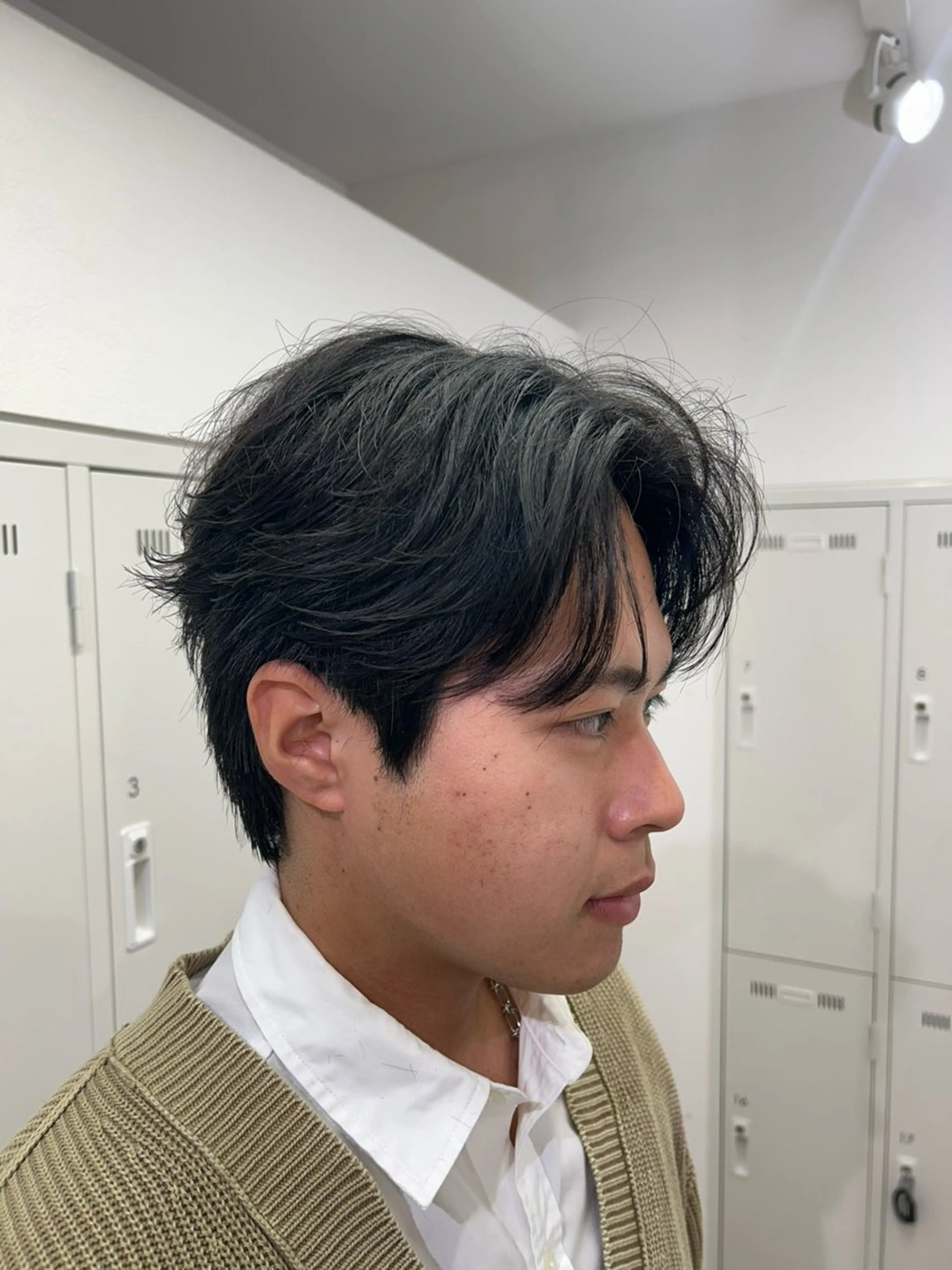 ミディアム パーマ メンズ カット パーマ ♠️メンズ特化／ 社 由樹♠️のヘアスタイル