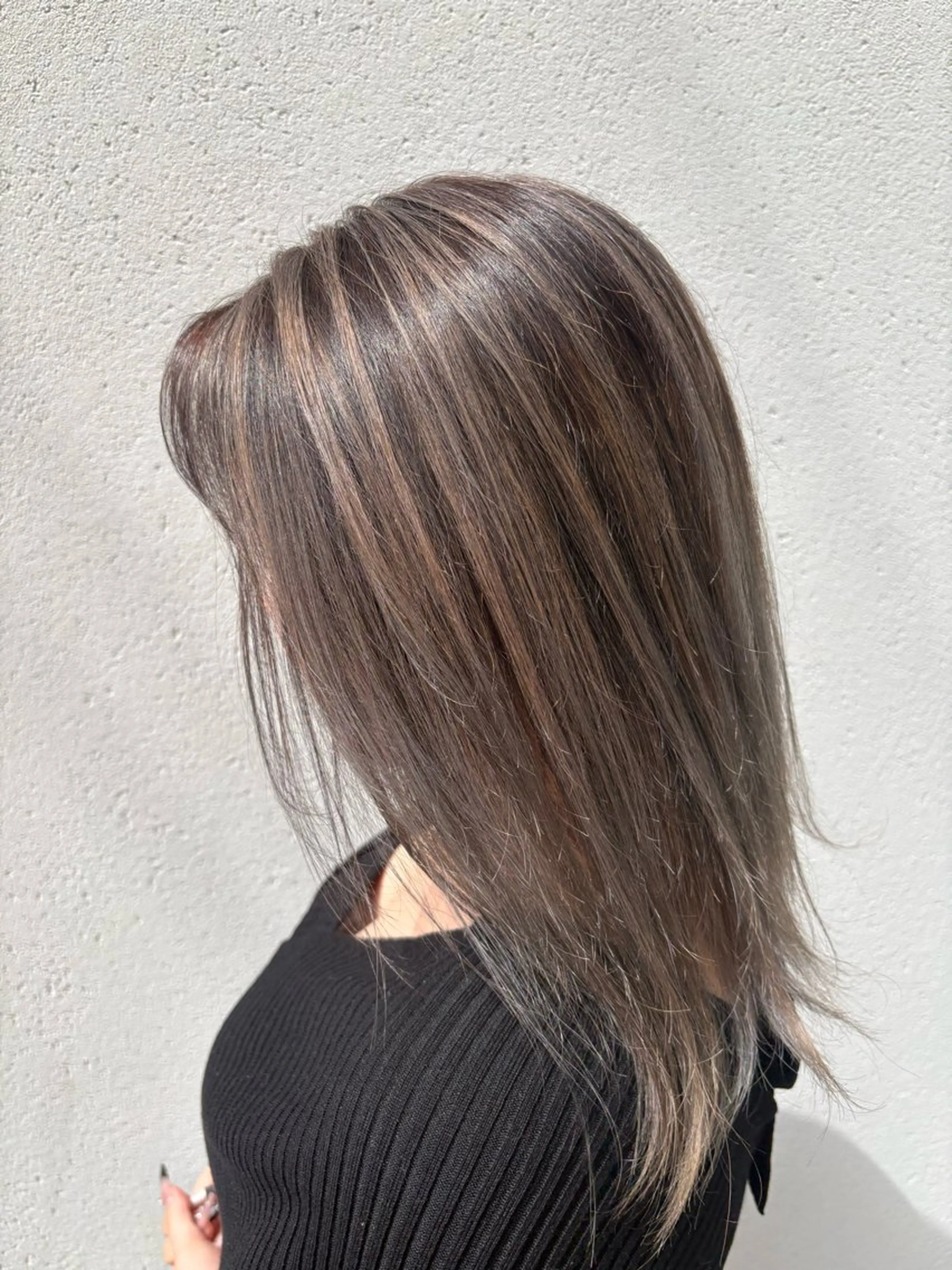 ミディアム カラー ヘアカラー 鮫島海斗☆レイヤー☆ ケアブリーチ☆パーマのヘアスタイル