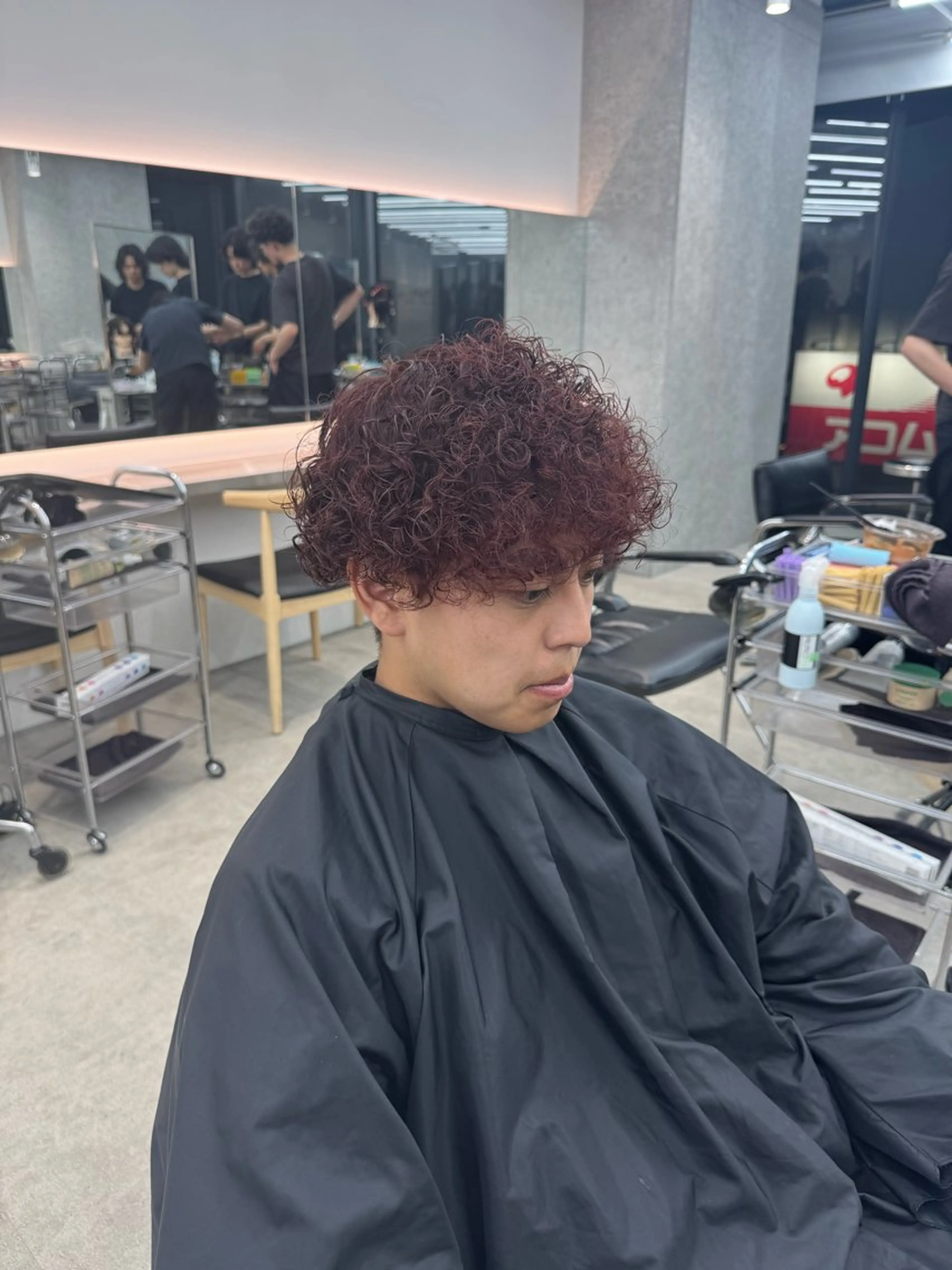 ショート カラー メンズ メンズパーマ 名古屋シャドウパーマ /伊藤恵悟のヘアスタイル