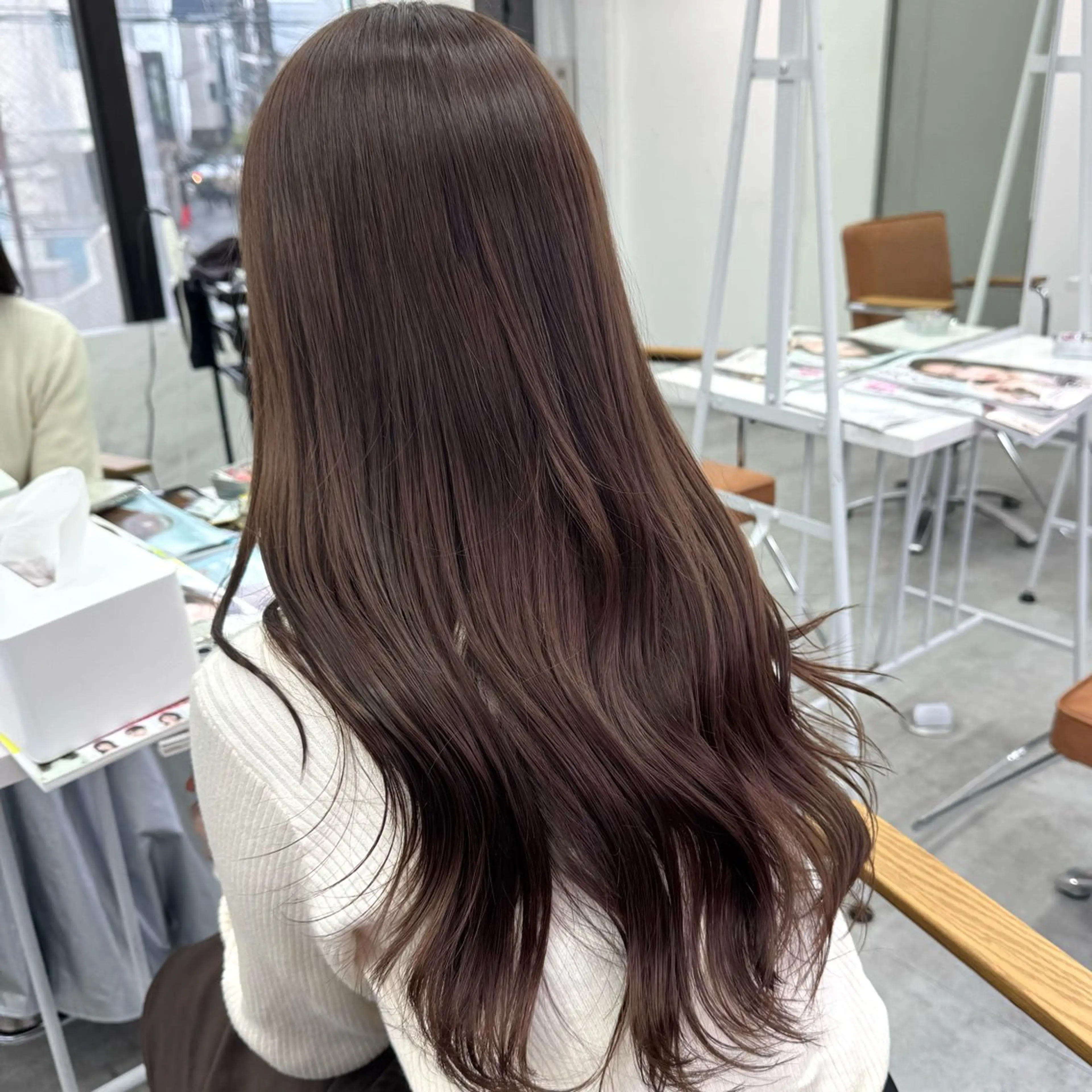 ロング カラー ヘアアレンジ ヘアカラー ブリーチなしカラー /新百合ヶ丘/安形翔のヘアスタイル