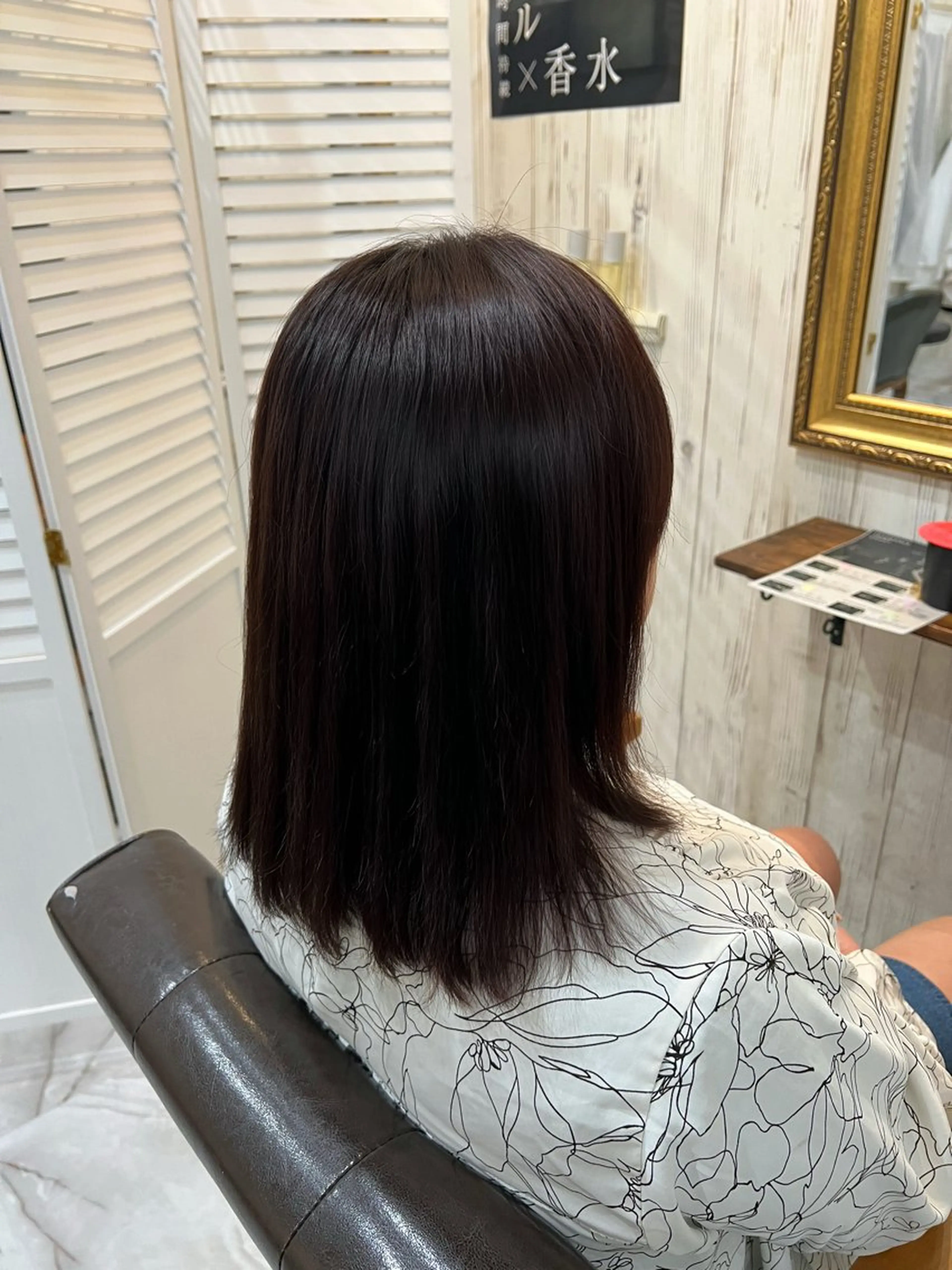 セミロング カラー 🎀𝑹𝑰𝑲𝑶 🎀【福島・梅田】のヘアスタイル