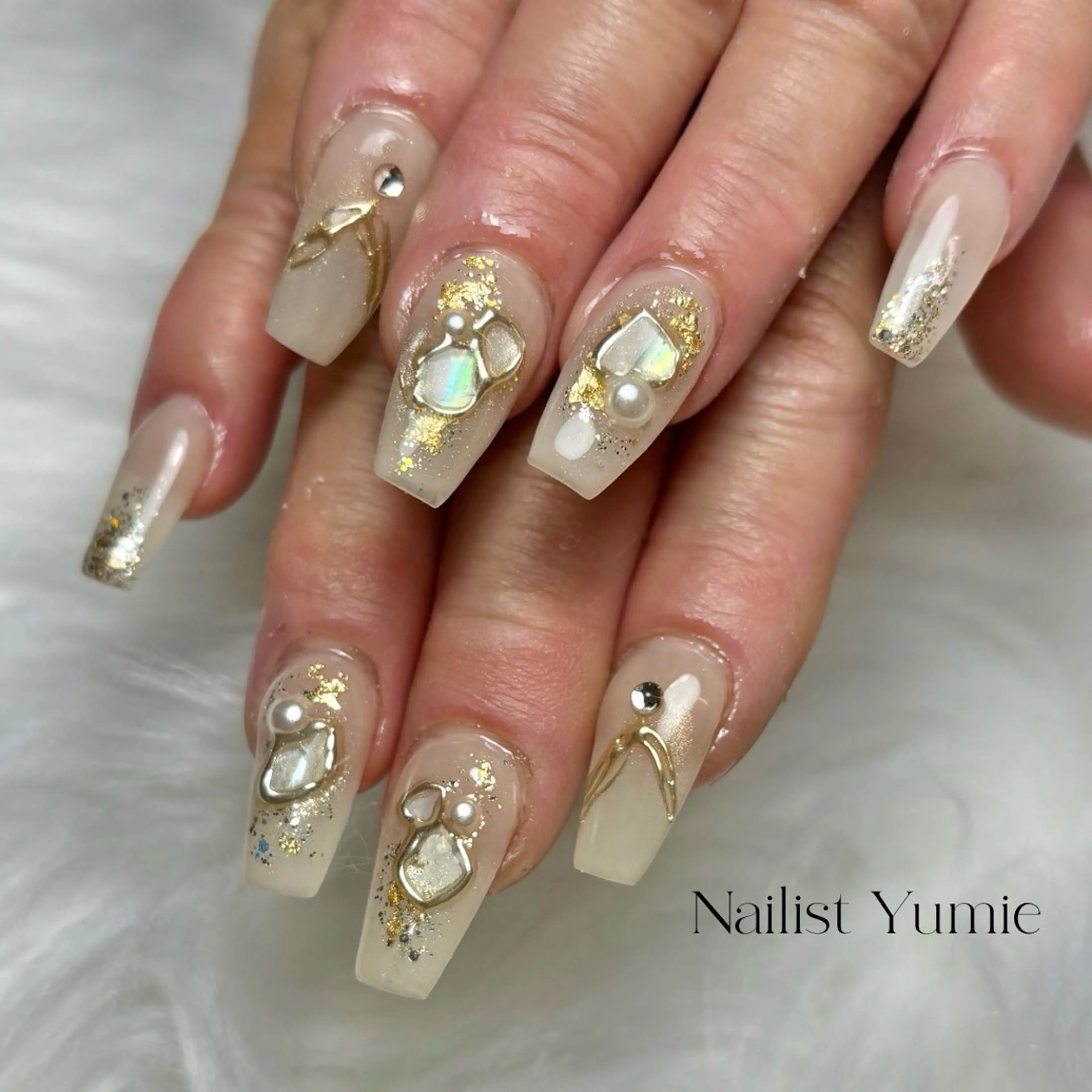 ネイル 長さ出し スカルプネイル ハンドネイル NAILSALON en+所属・NAILSALON en+沖縄市美原のネイルデザイン