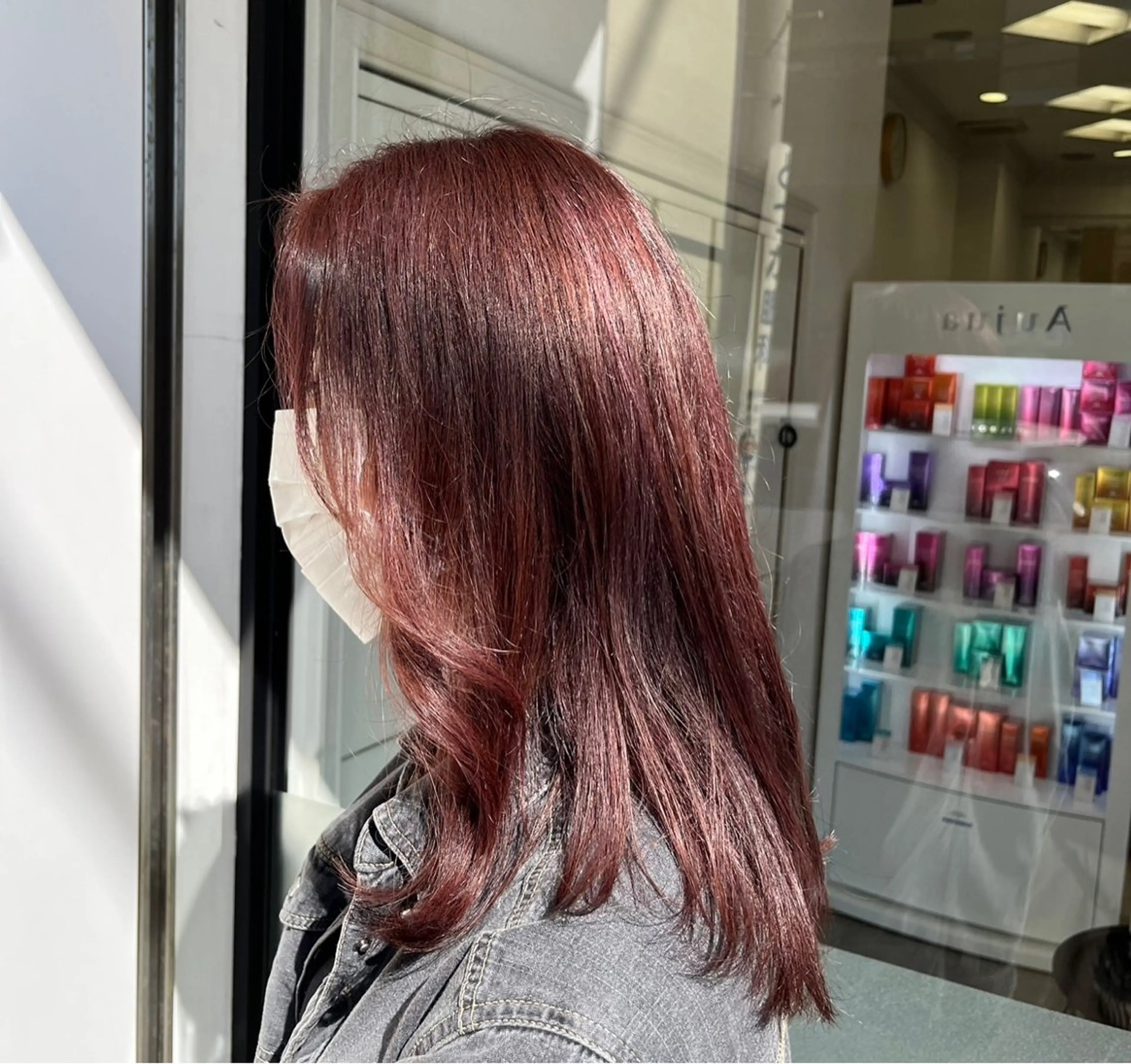 セミロング カット ヘアカラー バレイヤージュ/ヘア アレンジ/shionのヘアスタイル