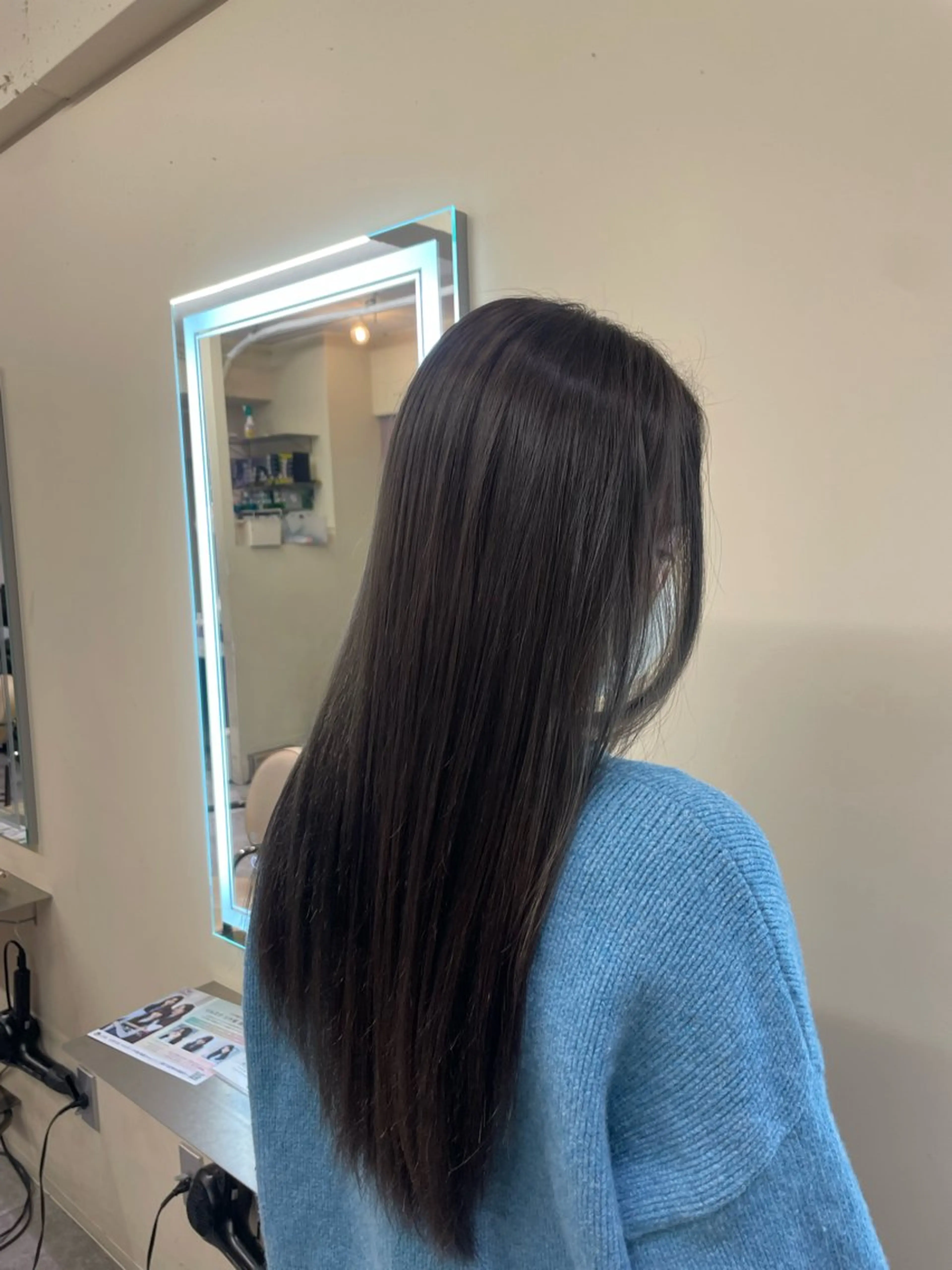 【🩵脱赤み、暗め透明感🩵】CUT➕アディクシーカラー➕3stepトリートメント🫧🫧の写真