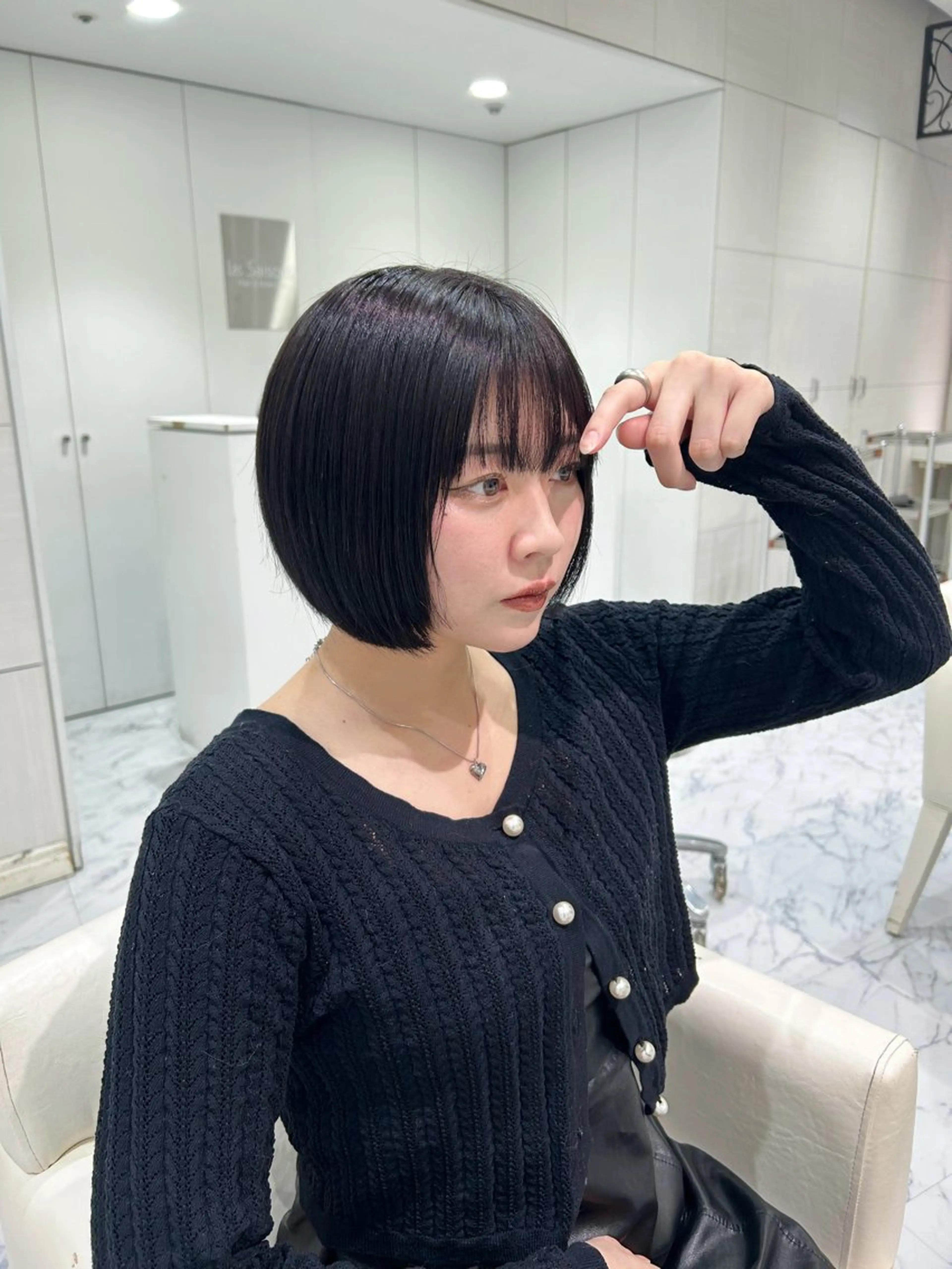 ショート ボブ 掛川 愛菜のヘアスタイル