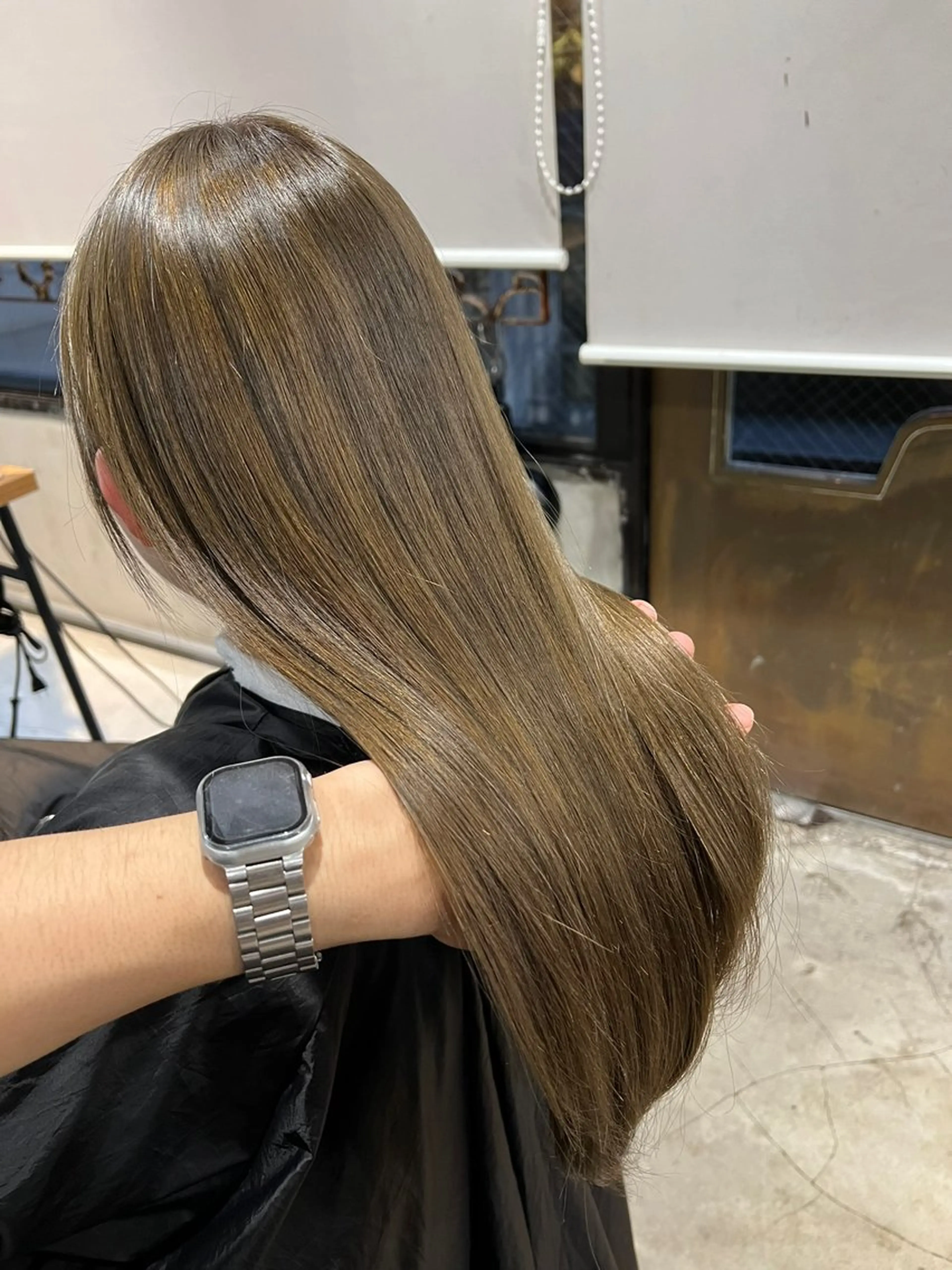 ロング カラー カット ヘアカラー トリートメント 赤みゼロ/透明感 カラー🌿KANTAのヘアスタイル