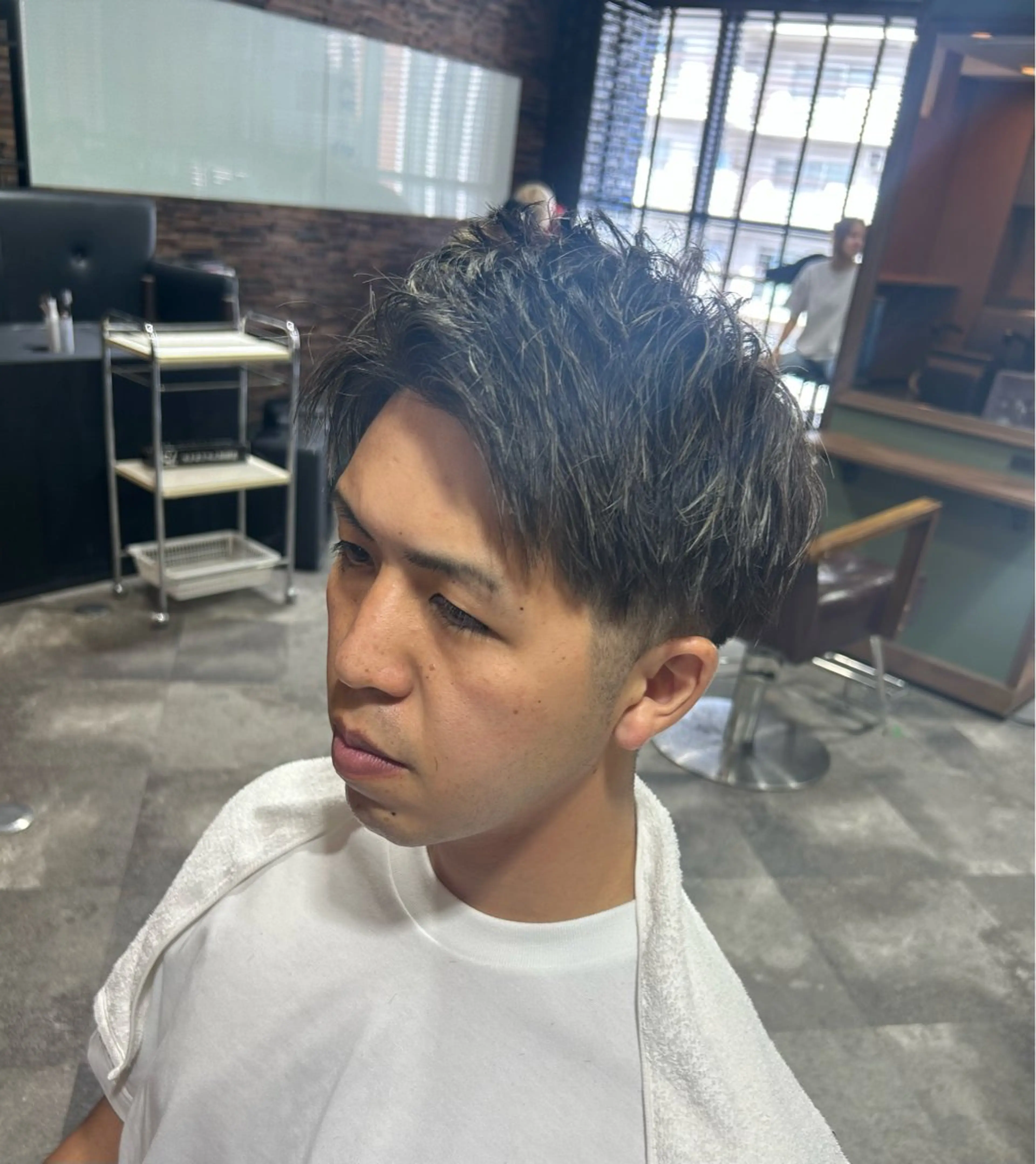 ショート カラー メンズ グロウ天神所属・清潔感のある髪へ✨️ 井上一真のヘアスタイル