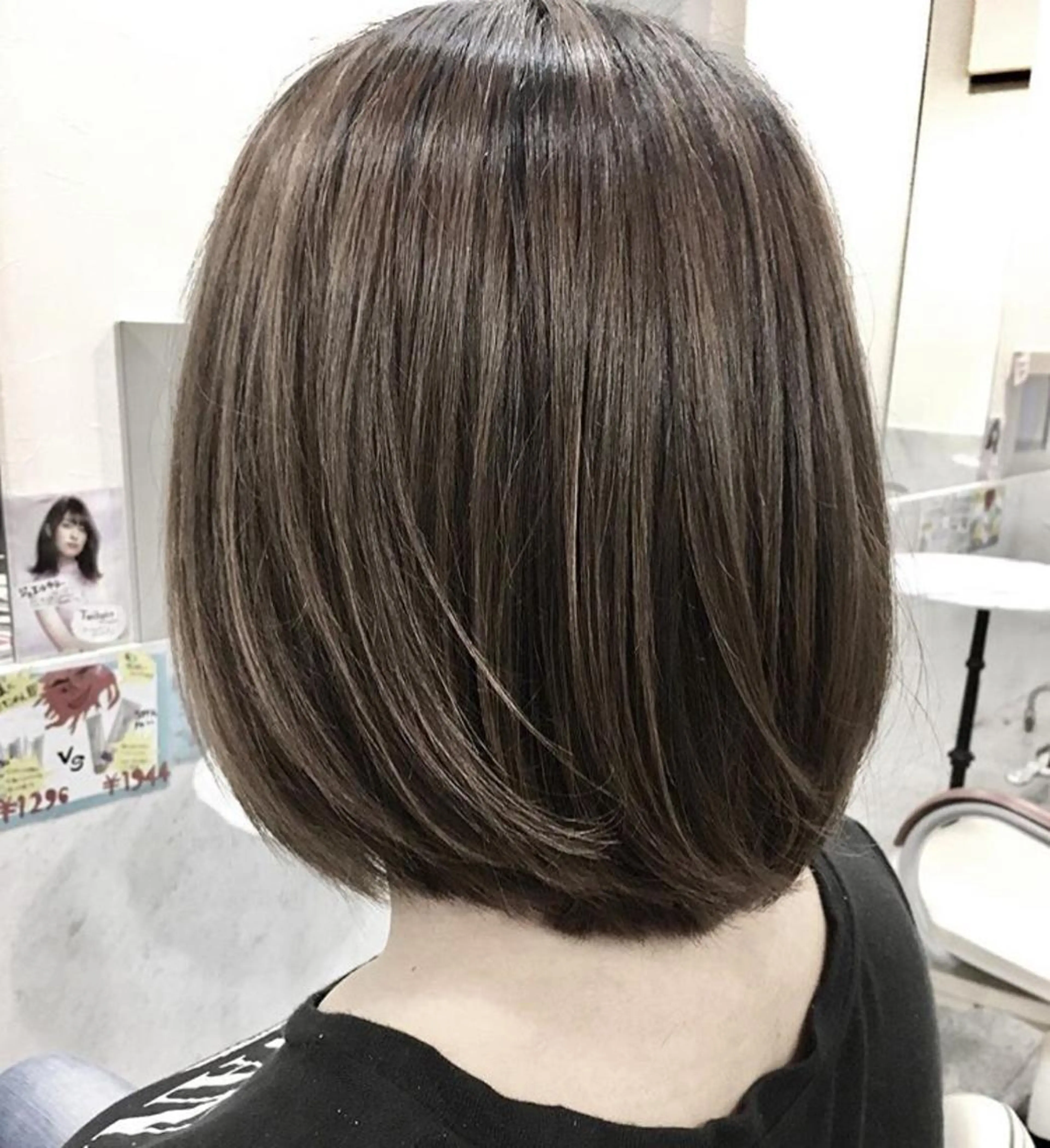 ミディアム カラー パーマ カット ヘアカラー トリートメント 河合秀明/ショート /ボブ/レイヤーのヘアスタイル