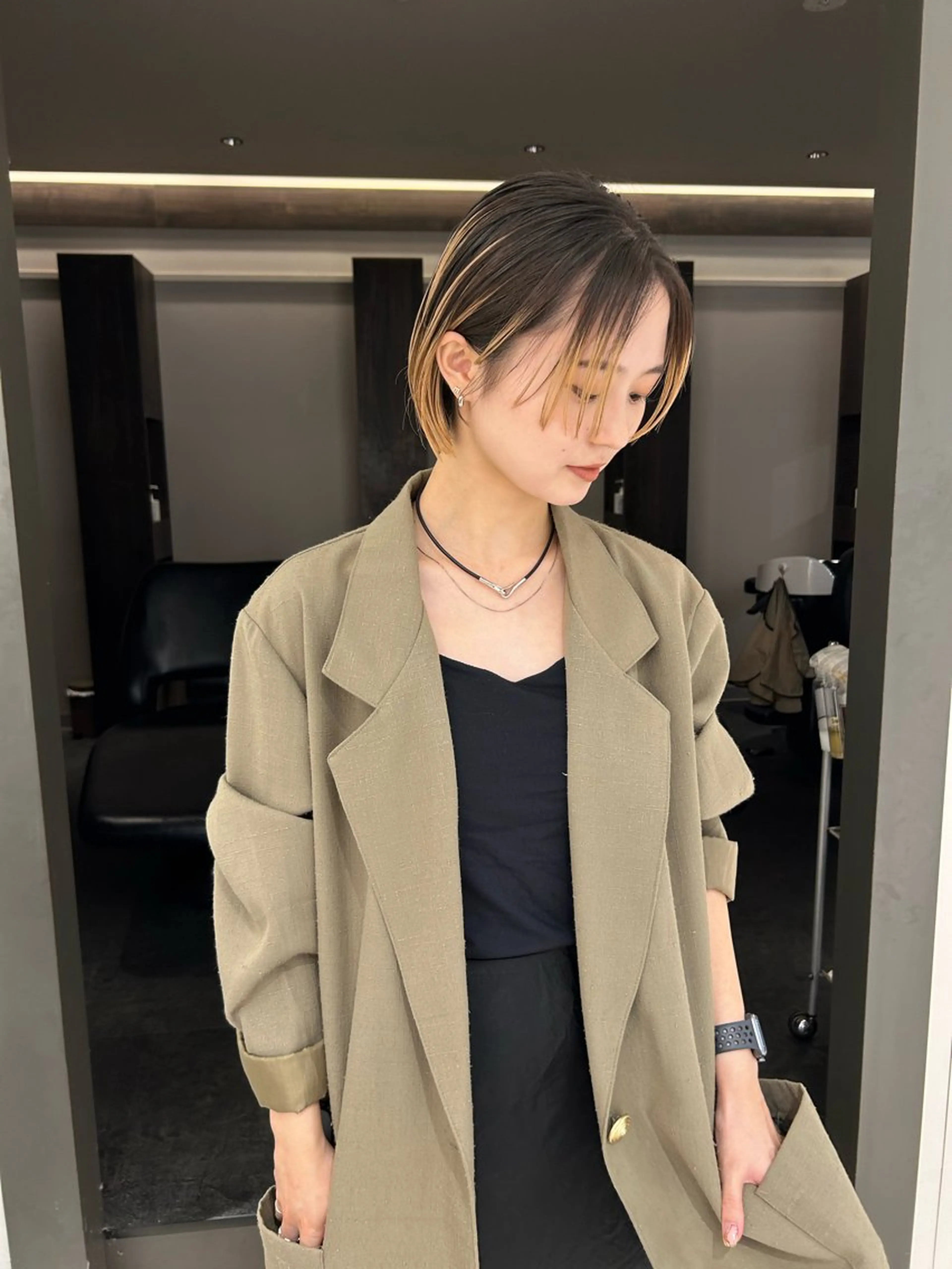 ショート カラー ヘアカラー トリートメント メンズヘア/レイヤー /ボブ山内春輝のヘアスタイル