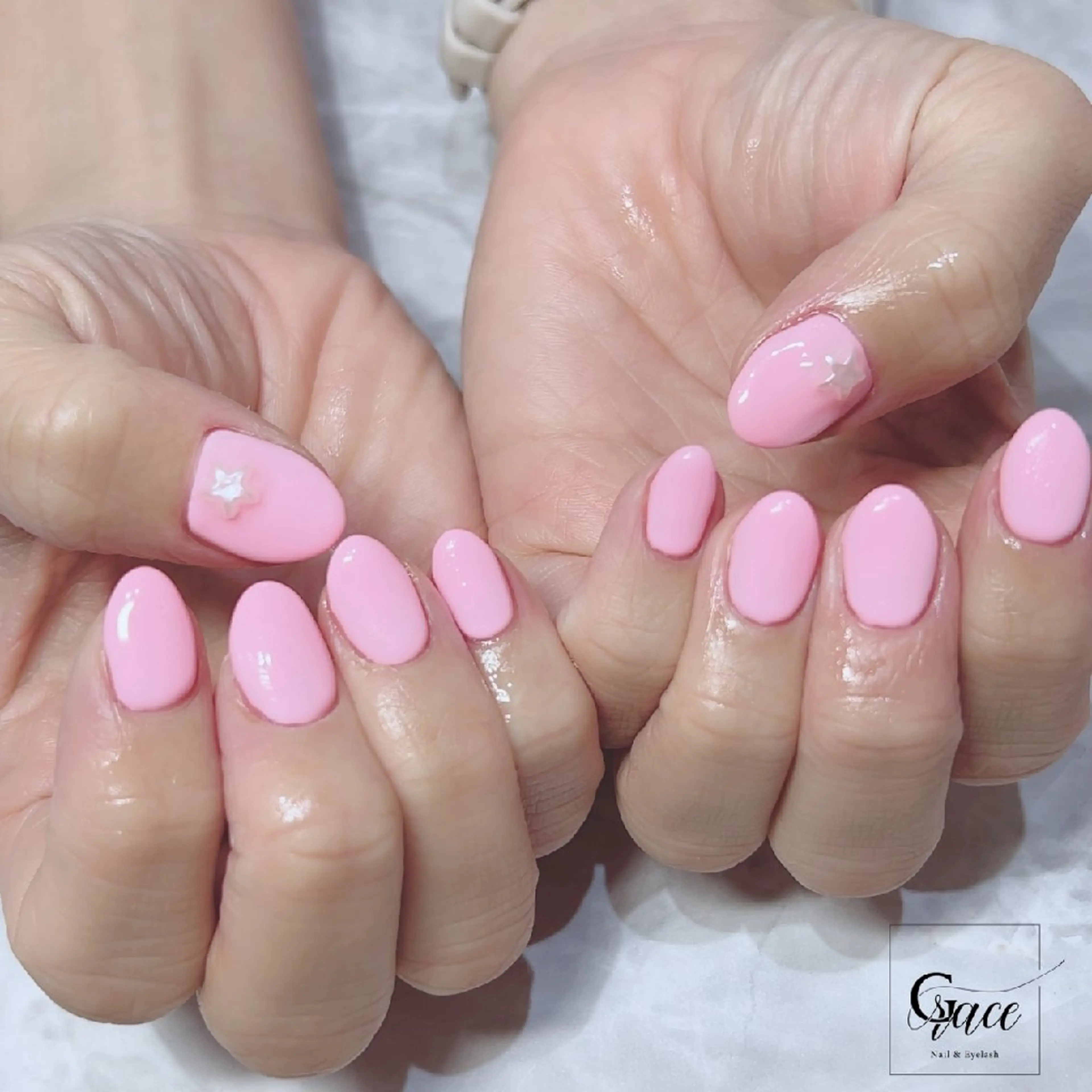 ネイル ワンカラーネイル Nail＆Eyelash Grace所属・淵野辺 Grace harukaのネイルデザイン